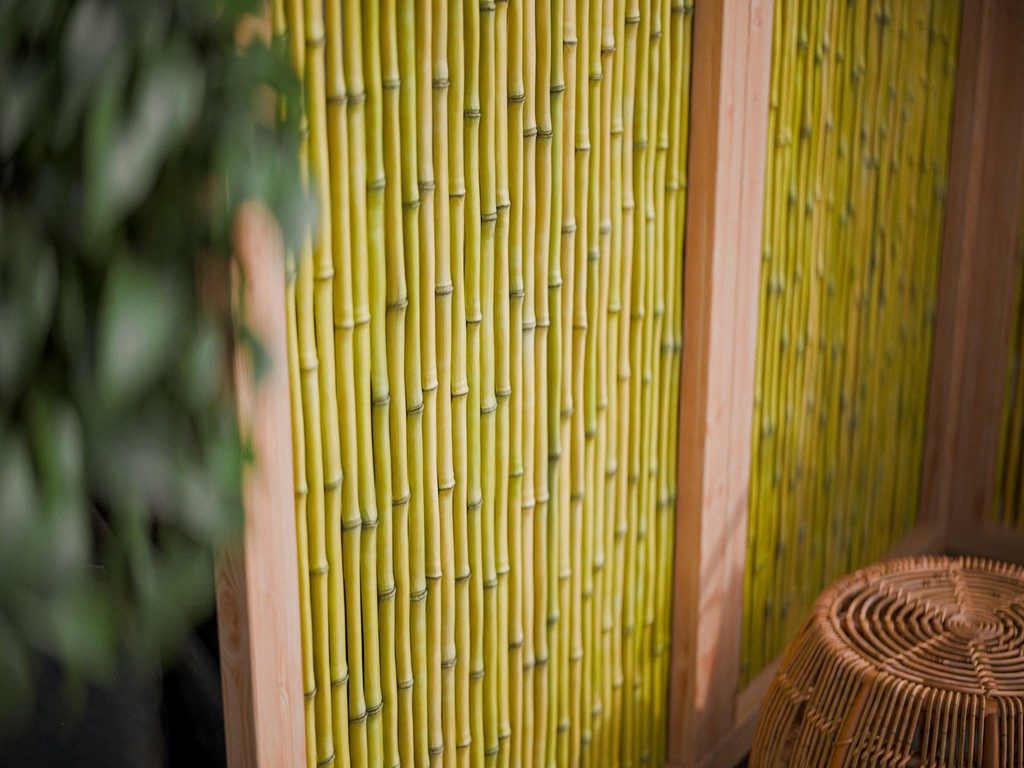 Outgarden Sichtschutzelement Outgarden Holz Sichtschutzzaun Bambus Natur blickdicht