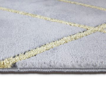 Teppich New York, Mozato, rechteck, Höhe: 10 mm, goldene Fäden, silberne Fäden