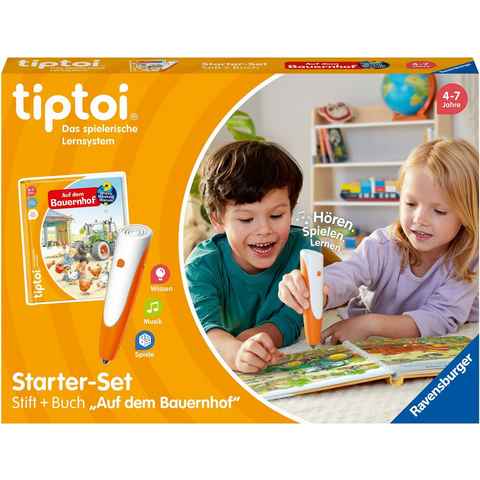 Ravensburger Spiel, tiptoi® Starter-Set: Stift und Bauernhof-Buch, Made in Europe, FSC® - schützt Wald - weltweit