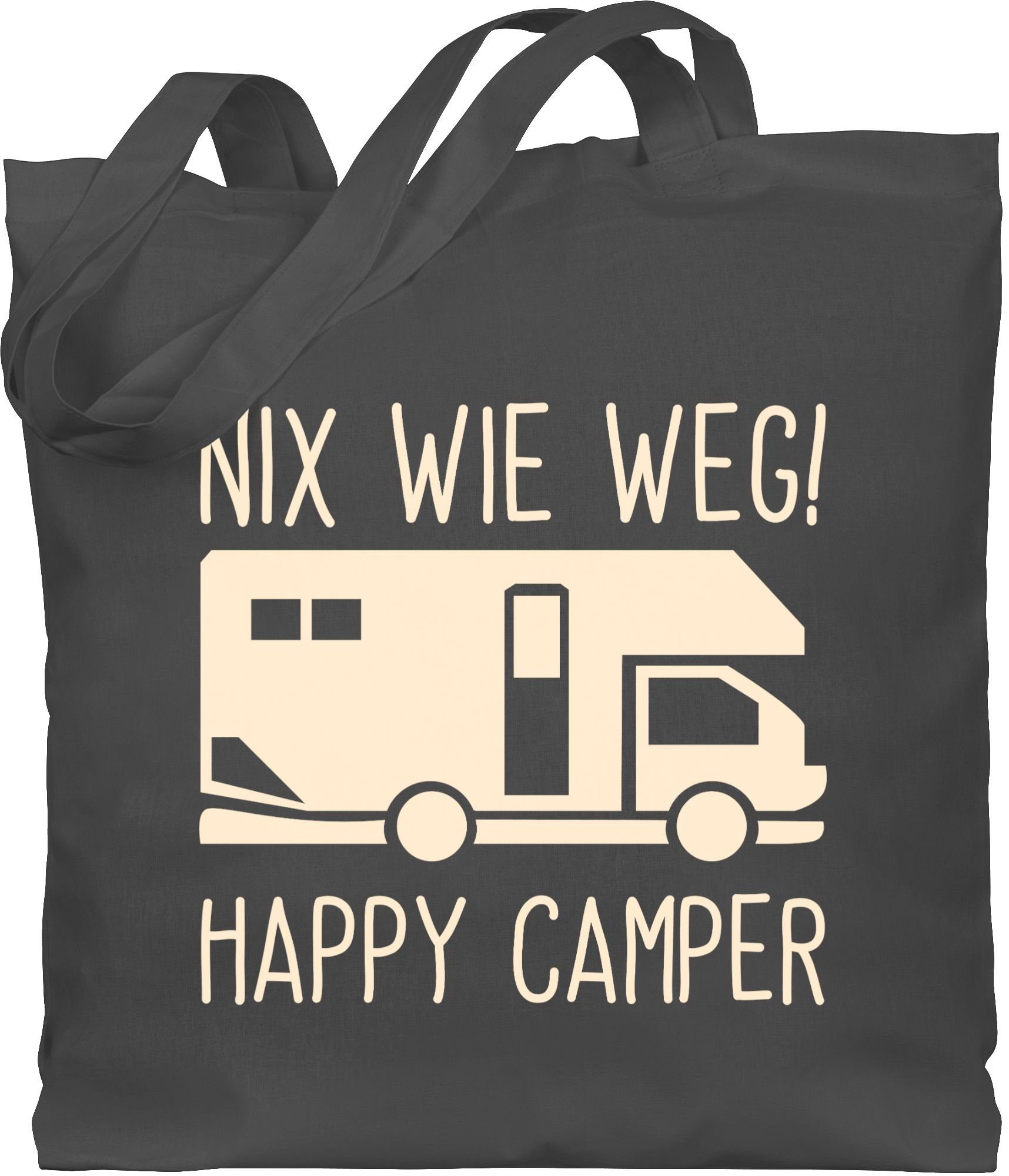 Shirtracer Umhängetasche Nix wie Sommerurlaub Dunkelgrau Happy Tasche weg - 1 Camper