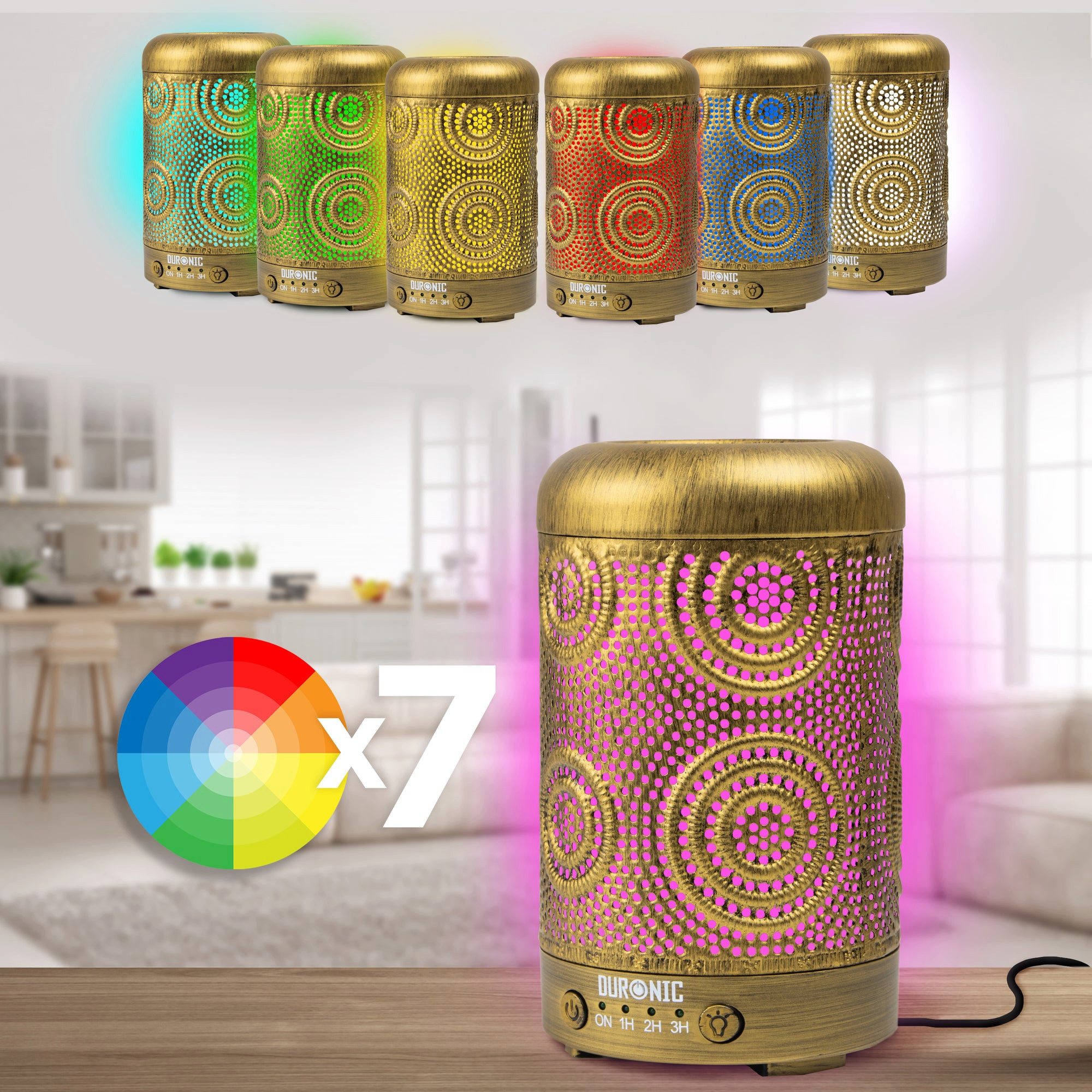 Duronic Raumduft AD41 Aroma Diffuser mit 100 ml Wassertank, Diffusor für ätherische Öle