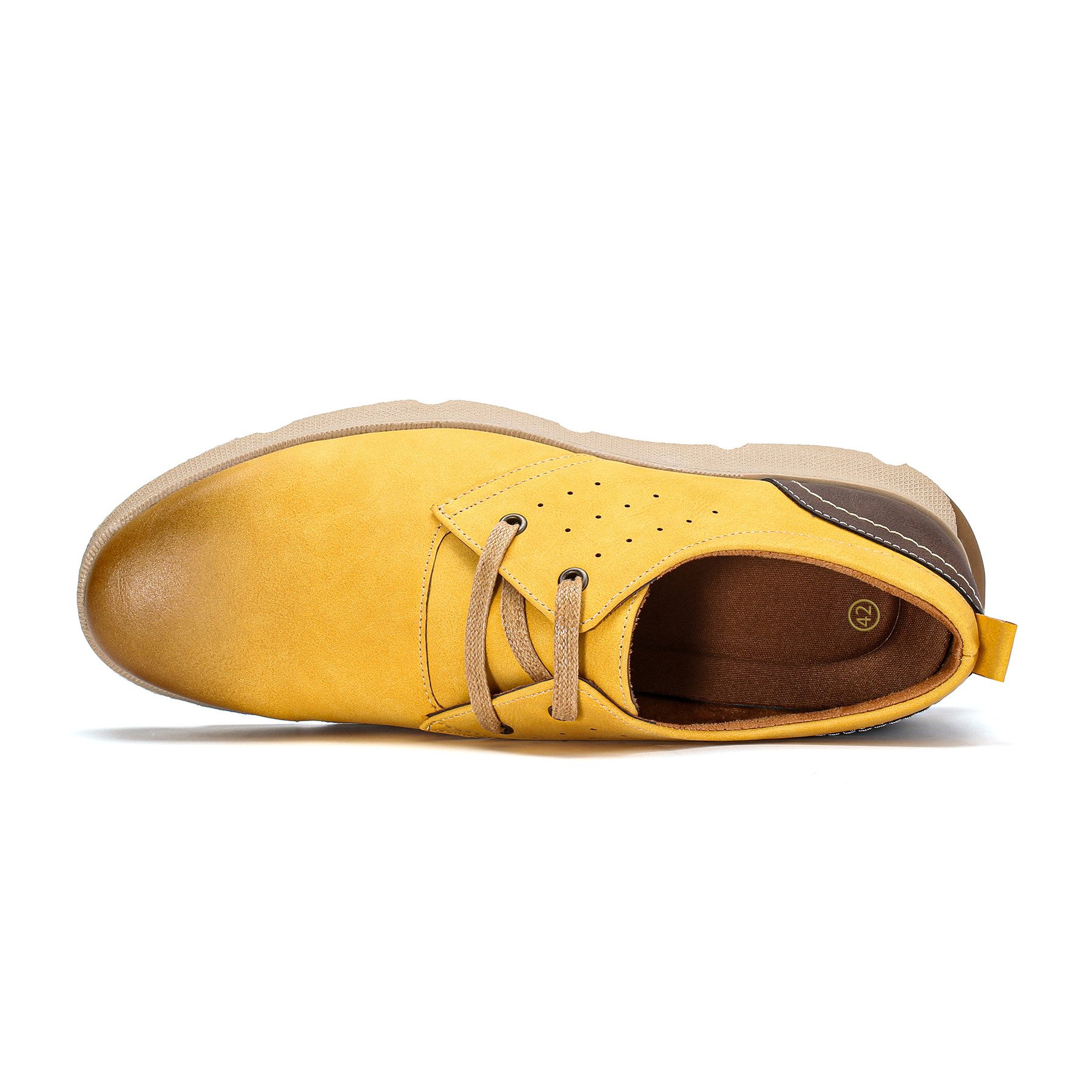 Allthemen Schnürschuh Halbschuhe Herren Rundkappe Freizeit Schnürschuhe Casual