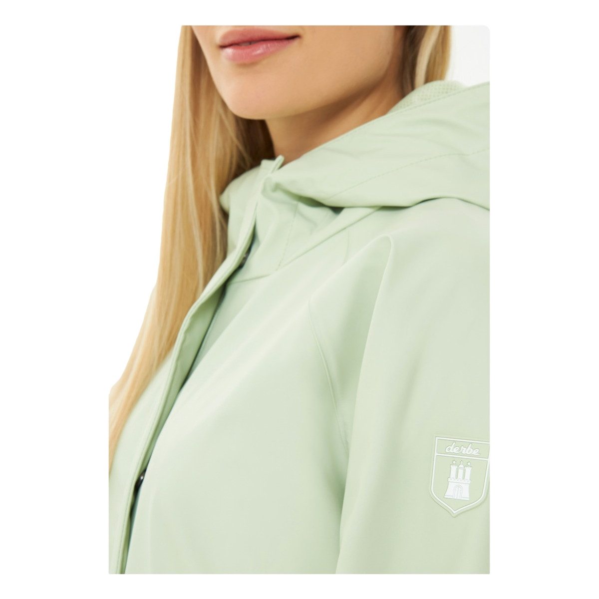 Derbe Blouson Derbe Friese Traveby Plain Damen Regenmantel – Bild 5 von 5