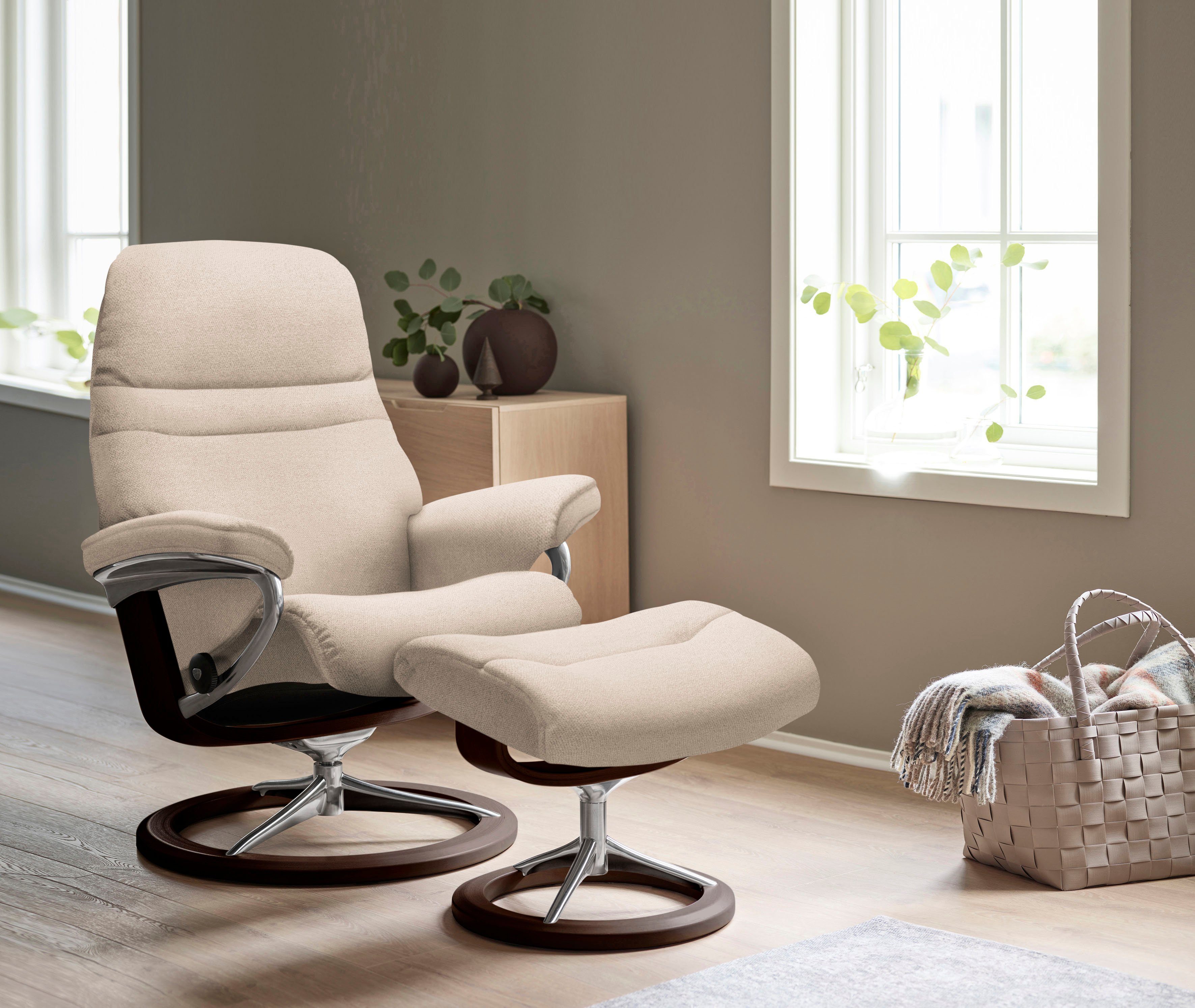 Stressless® Relaxsessel Sunrise, mit Signature Base, Größe M, Gestell Braun