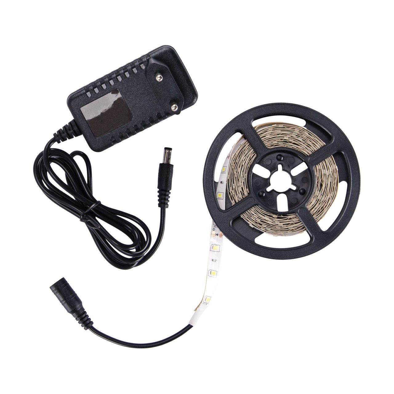 Licht-Erlebnisse LED Stripe JETTA, LED Strip 3m 4100K neutralweiß selbstklebend Netzstecker