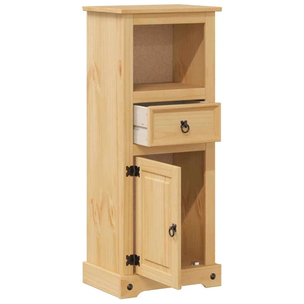 vidaXL Badezimmer-Set Badschrank Corona 45x33x110 cm Massivholz Kiefer – Bild 4 von 5