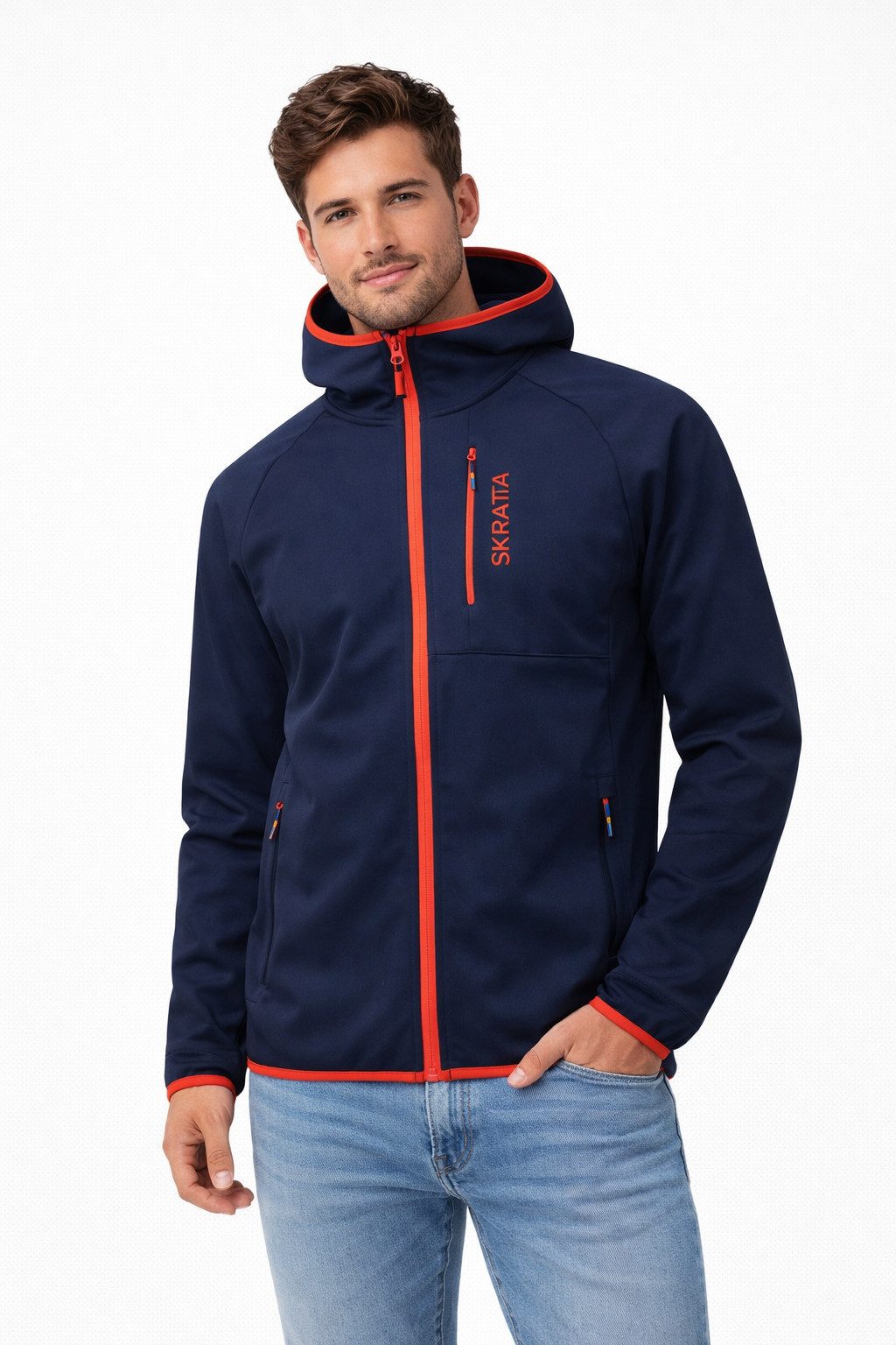 Softshelljacke mit Kapuze Herren Wanderjacke Bente