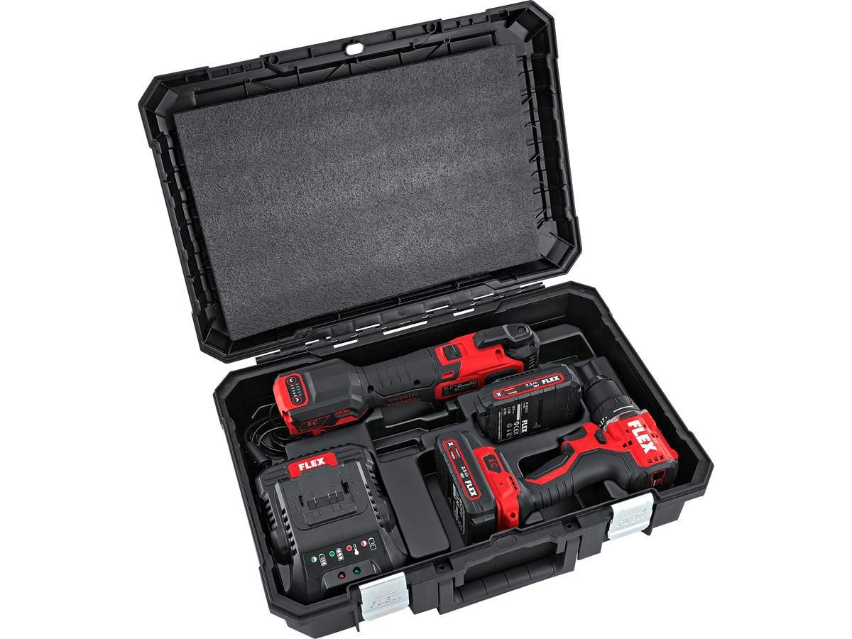 Flex Akku-Bohrschrauber DD 2G 18.0-EC LD + MT 18-EC Set, max. 1800 U/min