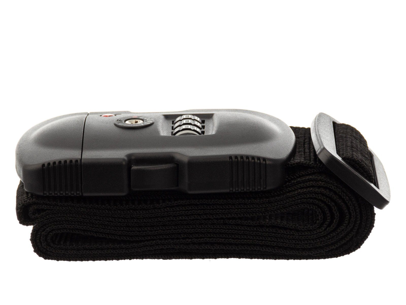 Zahlenschloss, Franky (1-tlg), Koffergurt schwarz Koffergurt KG1+TSA