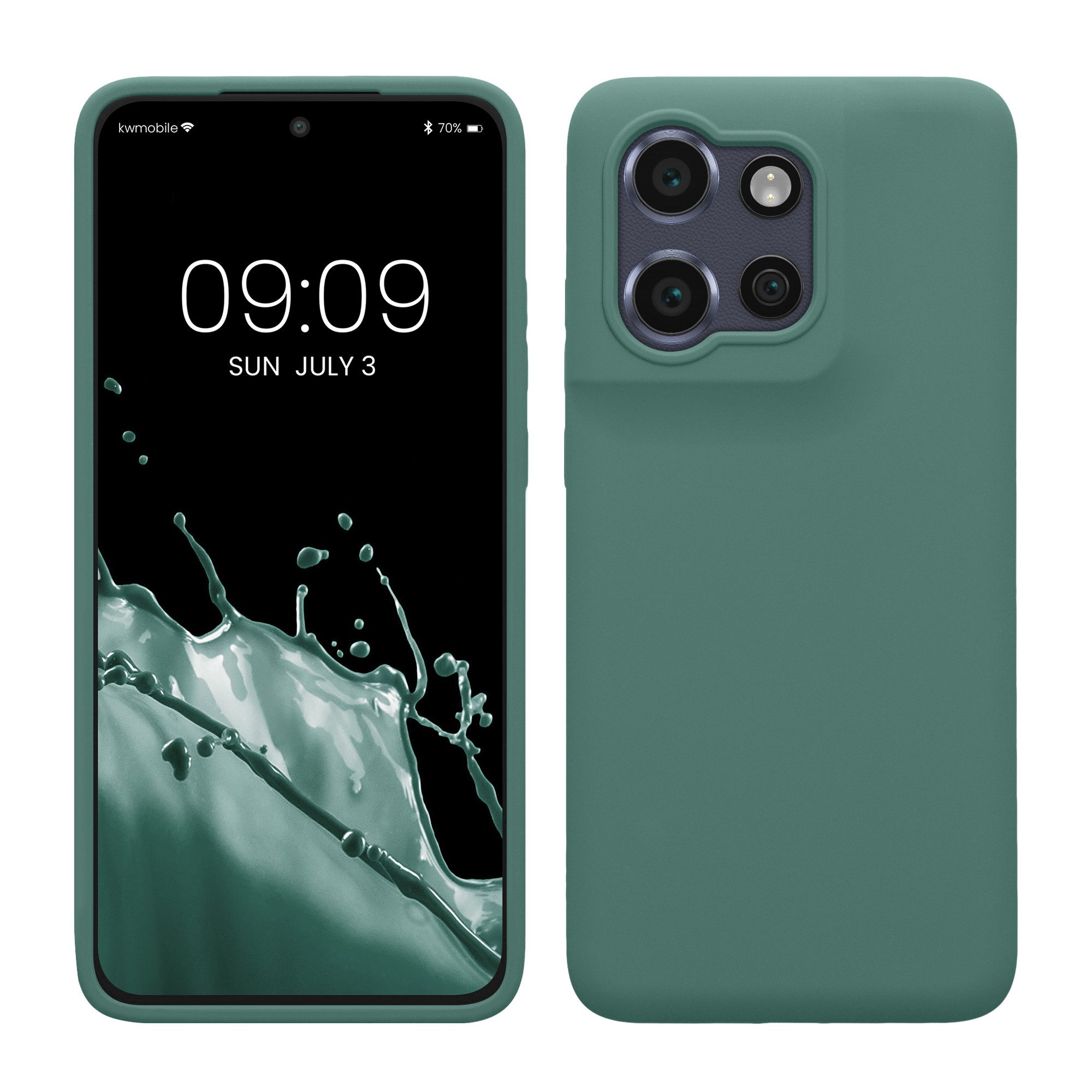 kwmobile Handyhülle Handyhülle für Motorola Edge 60 Neo / Edge 50 Neo / ThinkPhone 25, Weiches Handy Silikon Case - Schutzhülle Cover