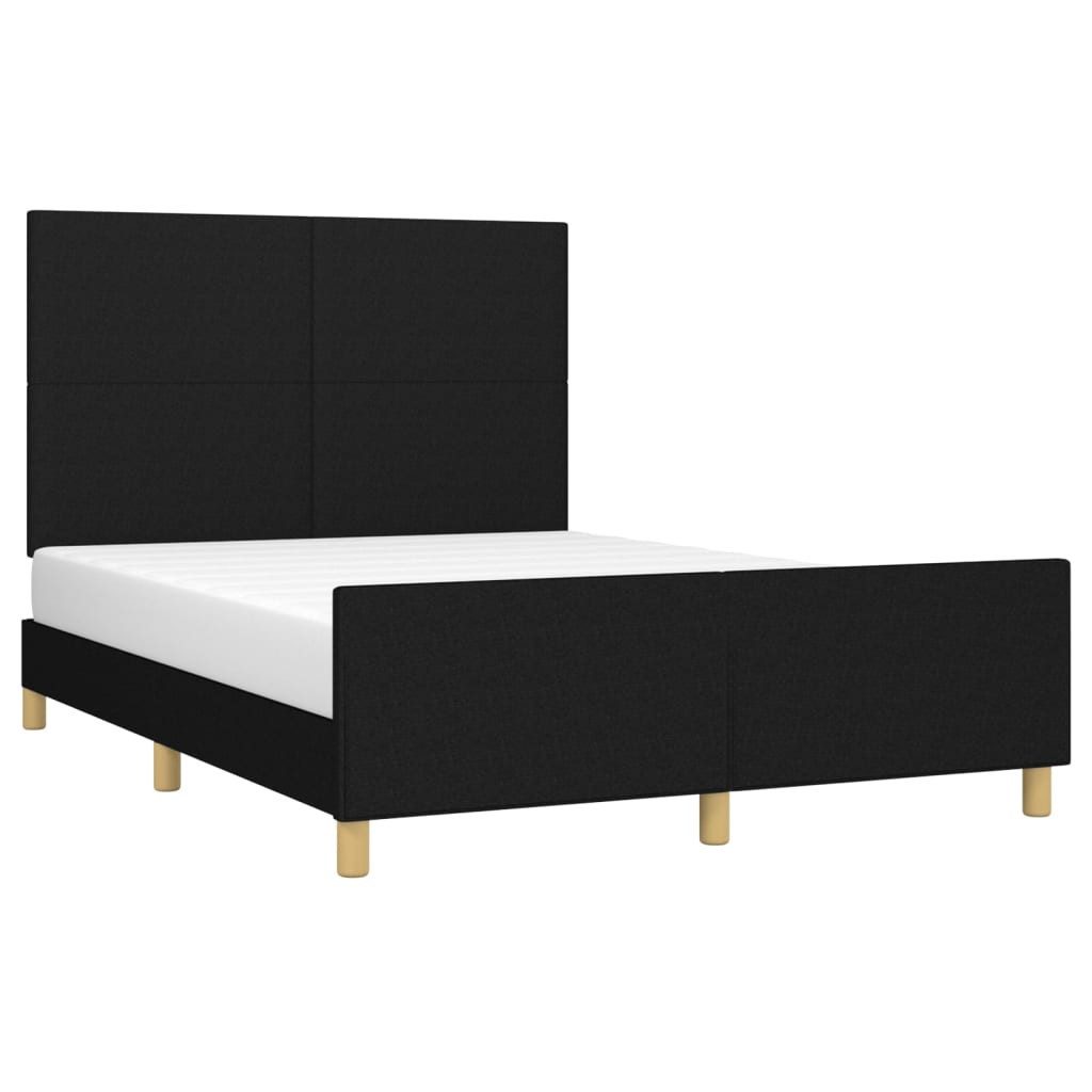 vidaXL Bett Bettgestell ohne Matratze Schwarz günstig online kaufen