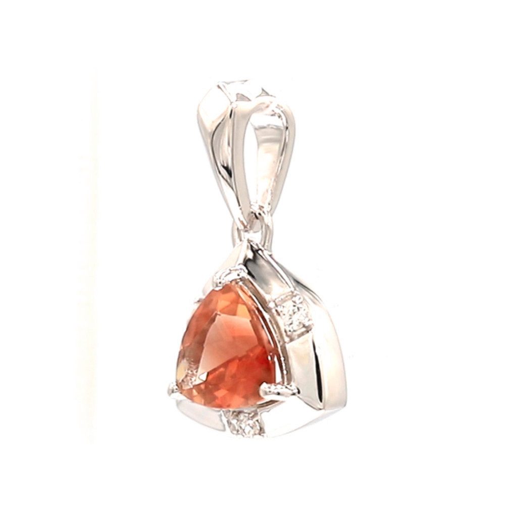 Cavill Kettenanhänger Oregon-Sonnenstein-Silberanhänger, 0,867 ct Trilliant (1-tlg)