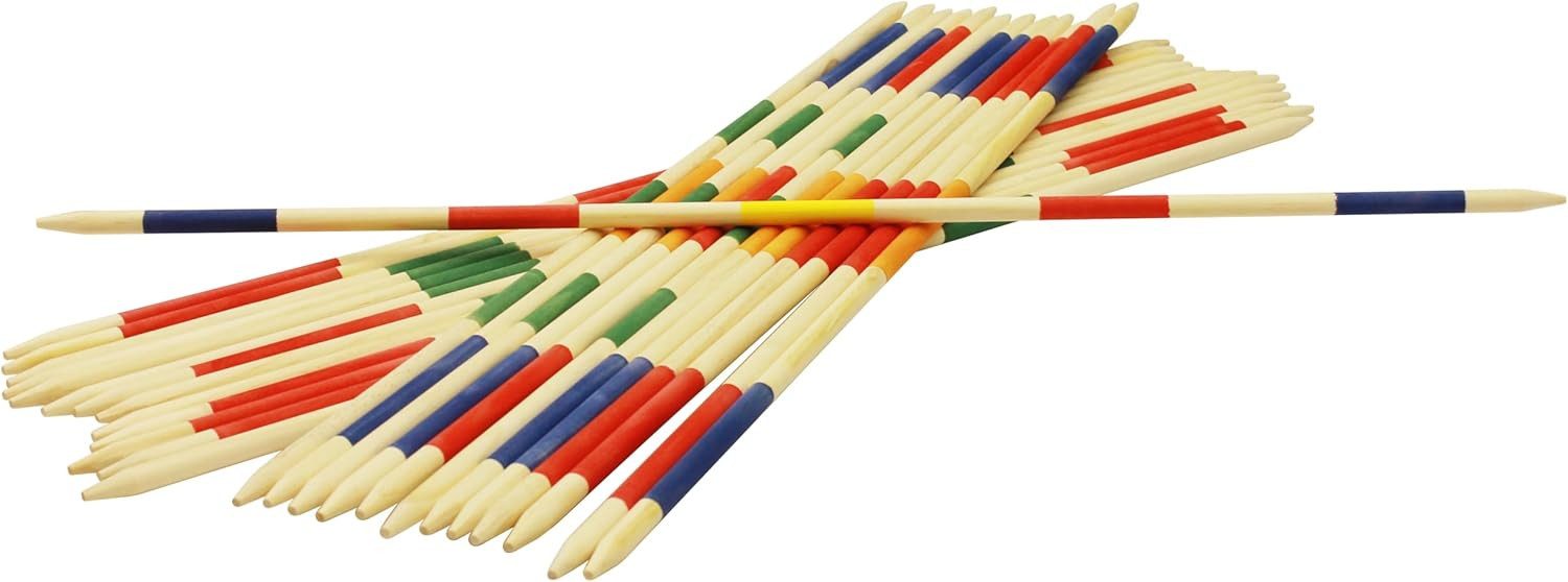 Carromco Spiel ORIGINAL Riesenmikado – Outdoorspiel aus Kiefernholz, Holzspielzeug für Kinder, Jugendliche & Erwachsene
