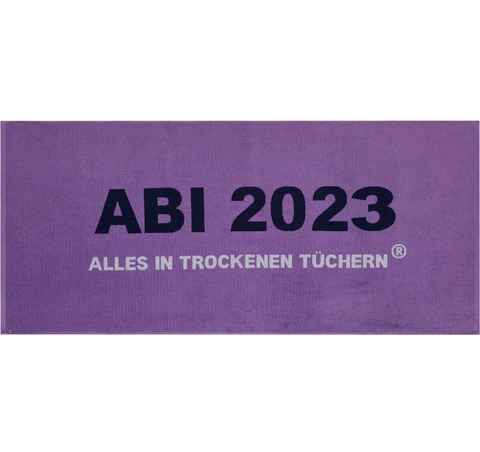 Egeria Strandtuch ABI 2023, Frottier (1-St), 75x180 cm, "ABI 2023-Alles in trockenen Tüchern"