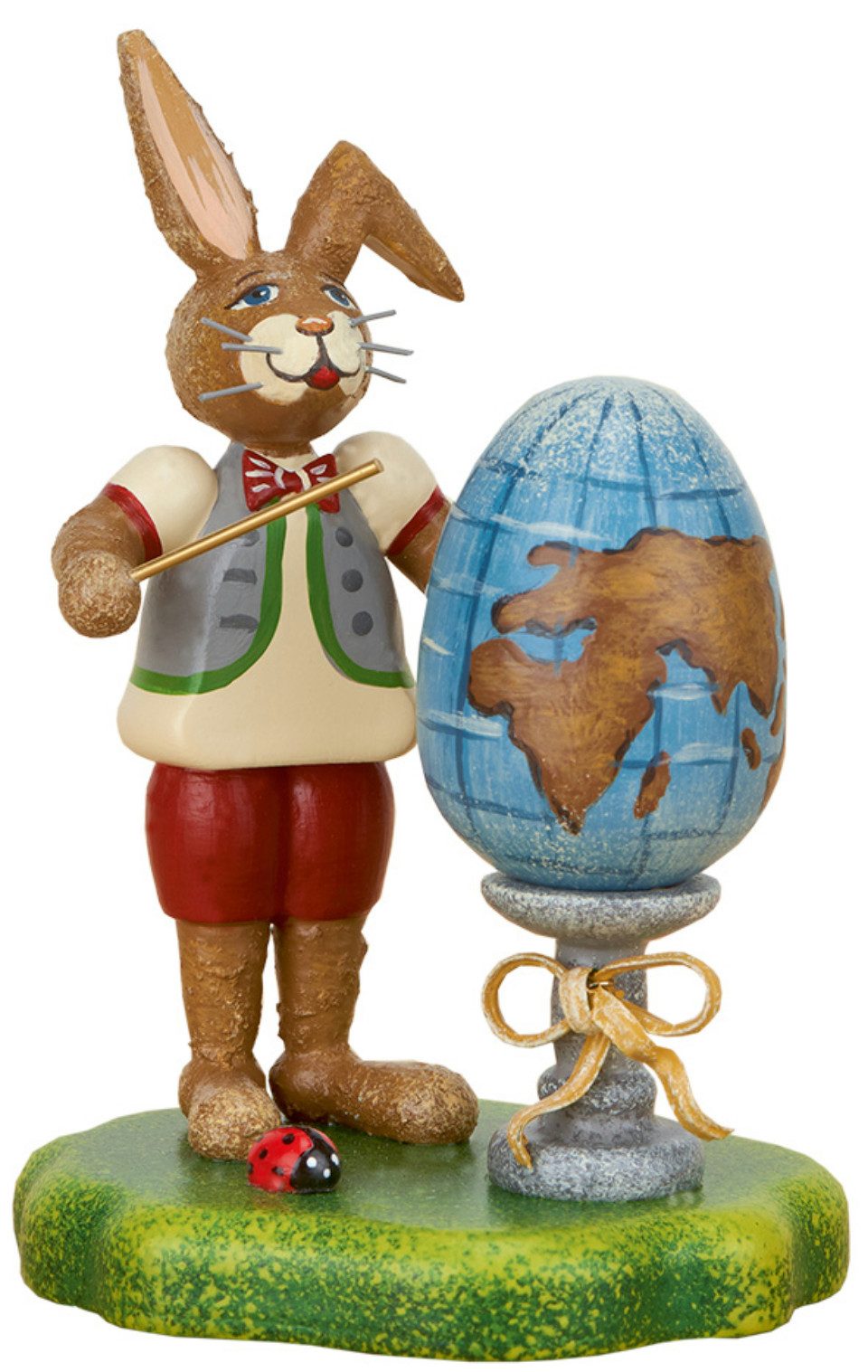 Hubrig Volkskunst Zschorlau Erzgebirge Osterhase Hubrig Hase Meisterschüler