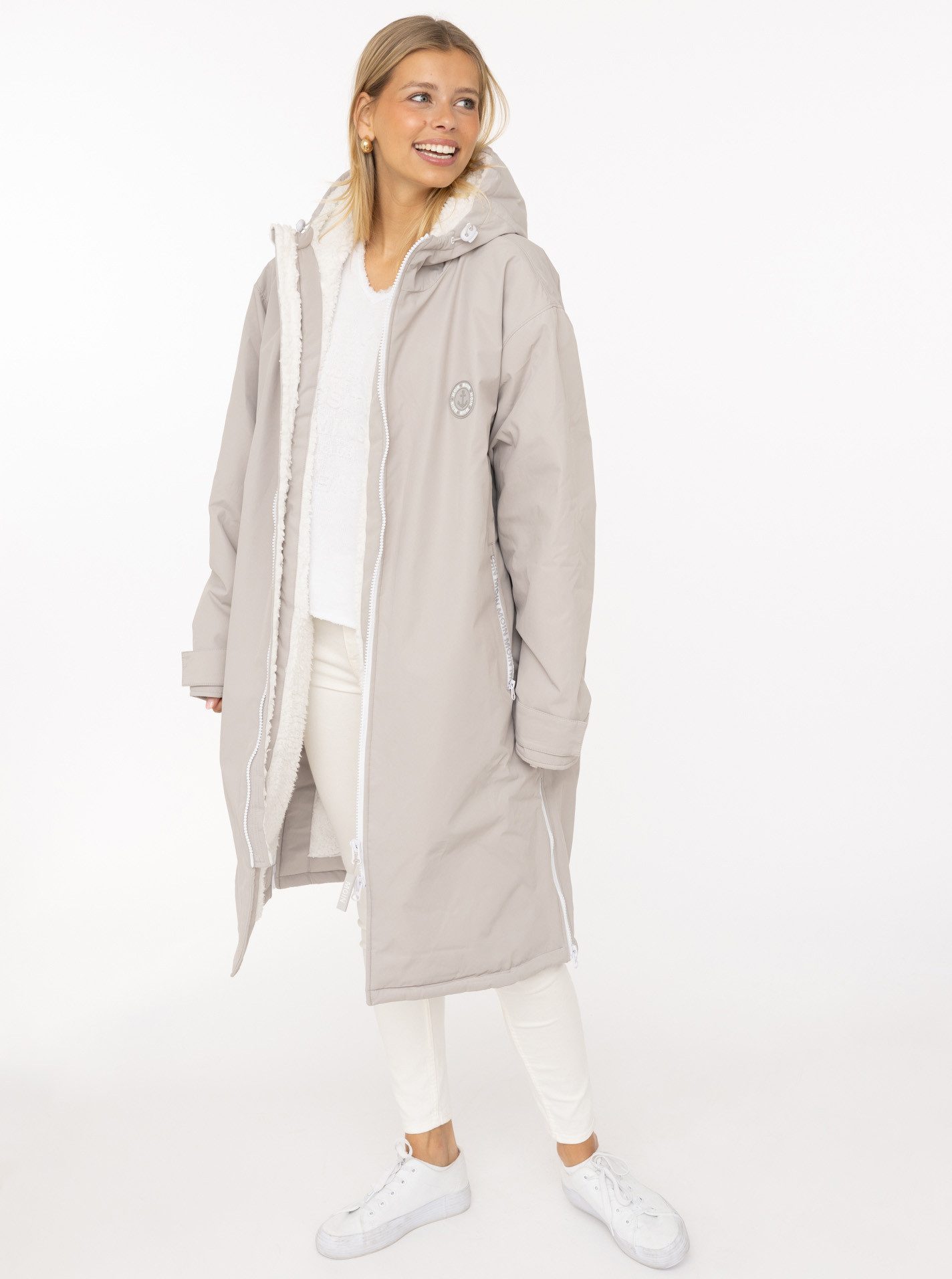 Zwillingsherz Windbreaker Oversize "Windjacke" Seitentaschen, Kapuze, Weich günstig online kaufen