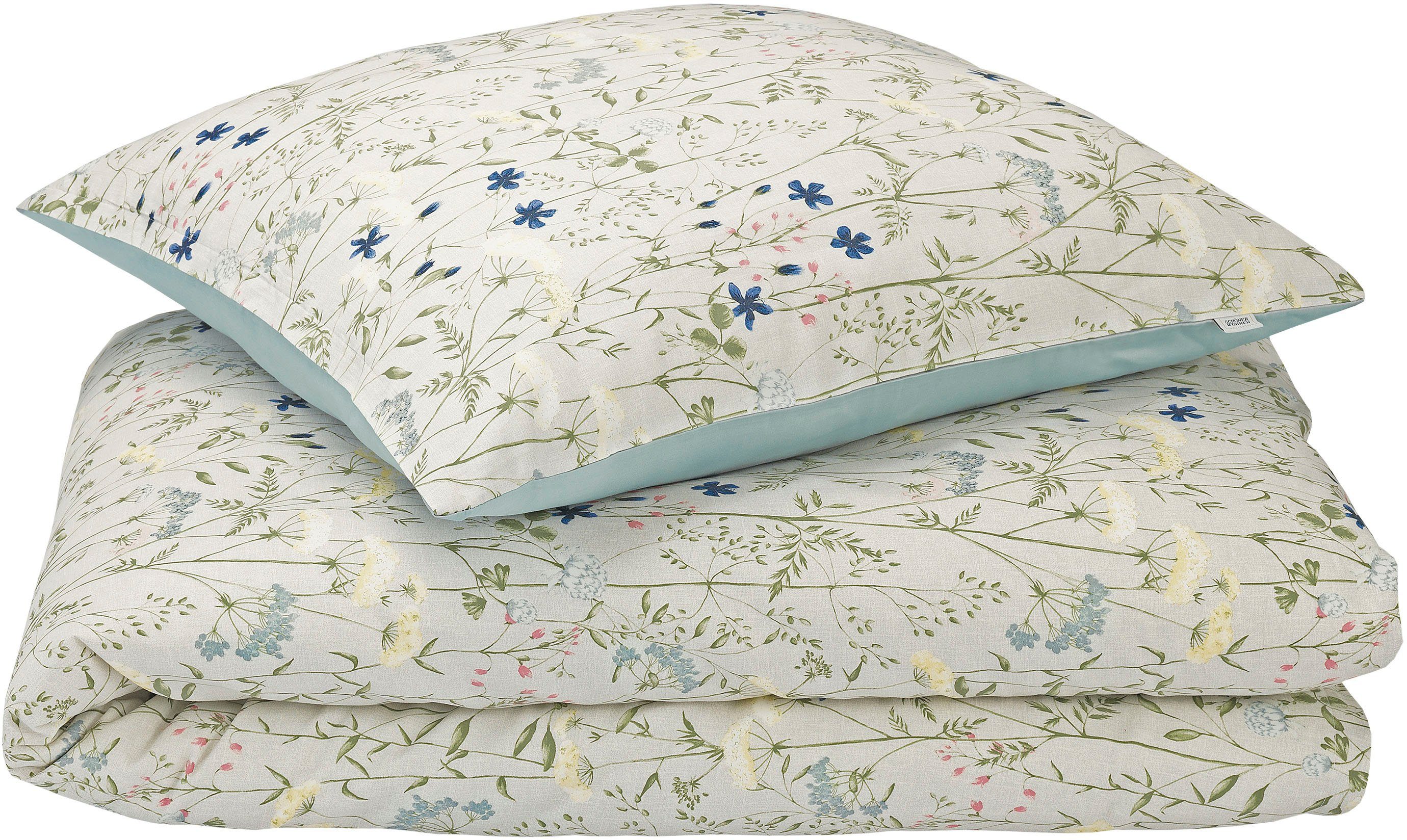 SCHÖNER WOHNEN-Kollektion Bettwäsche Herbarium, Satin, 2 teilig, Satin Qualität