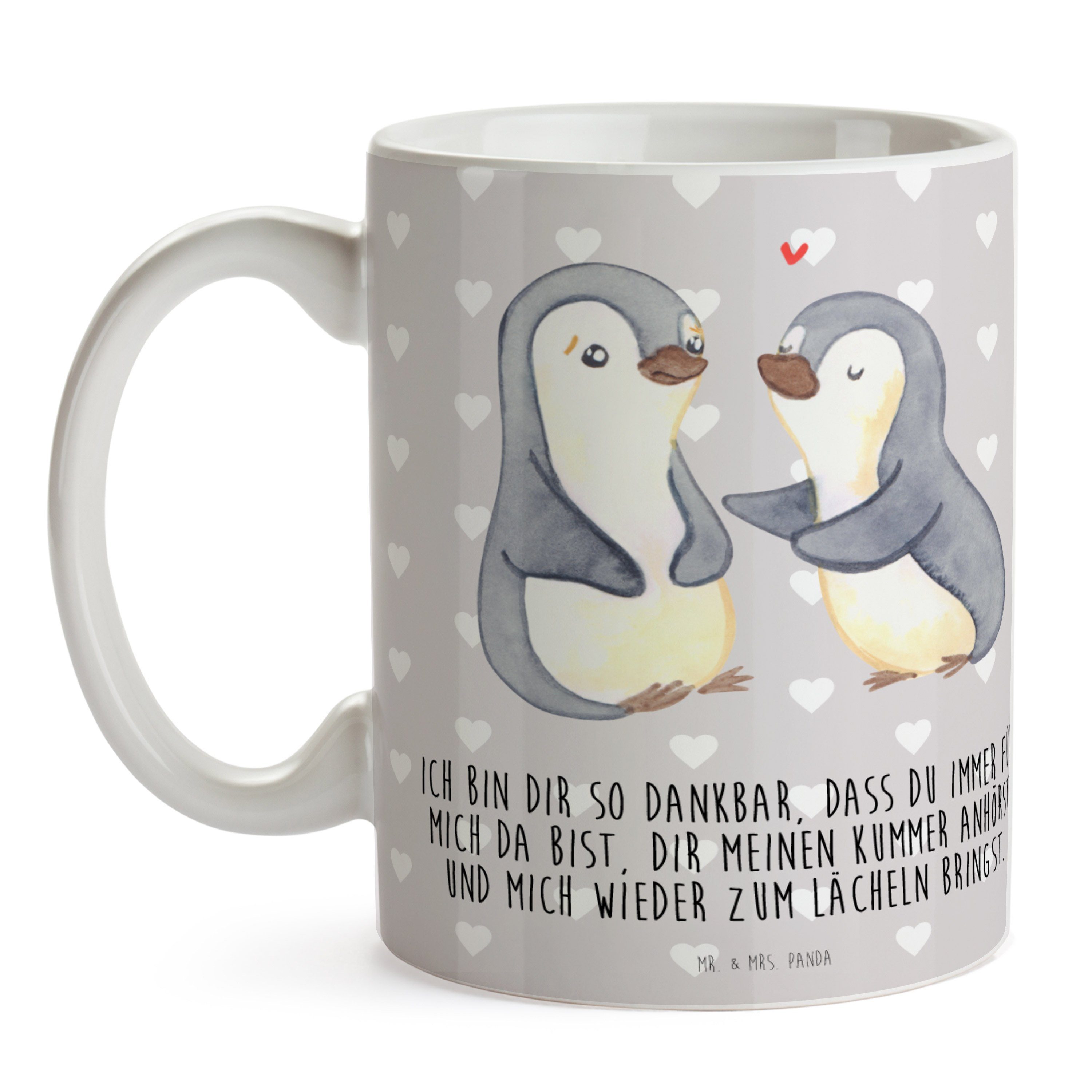 Li, - Grau Tasse, Keramik Geschenk, Panda Pinguine Mrs. - Pastell Mr. & Tasse trösten Liebesgeschenk,