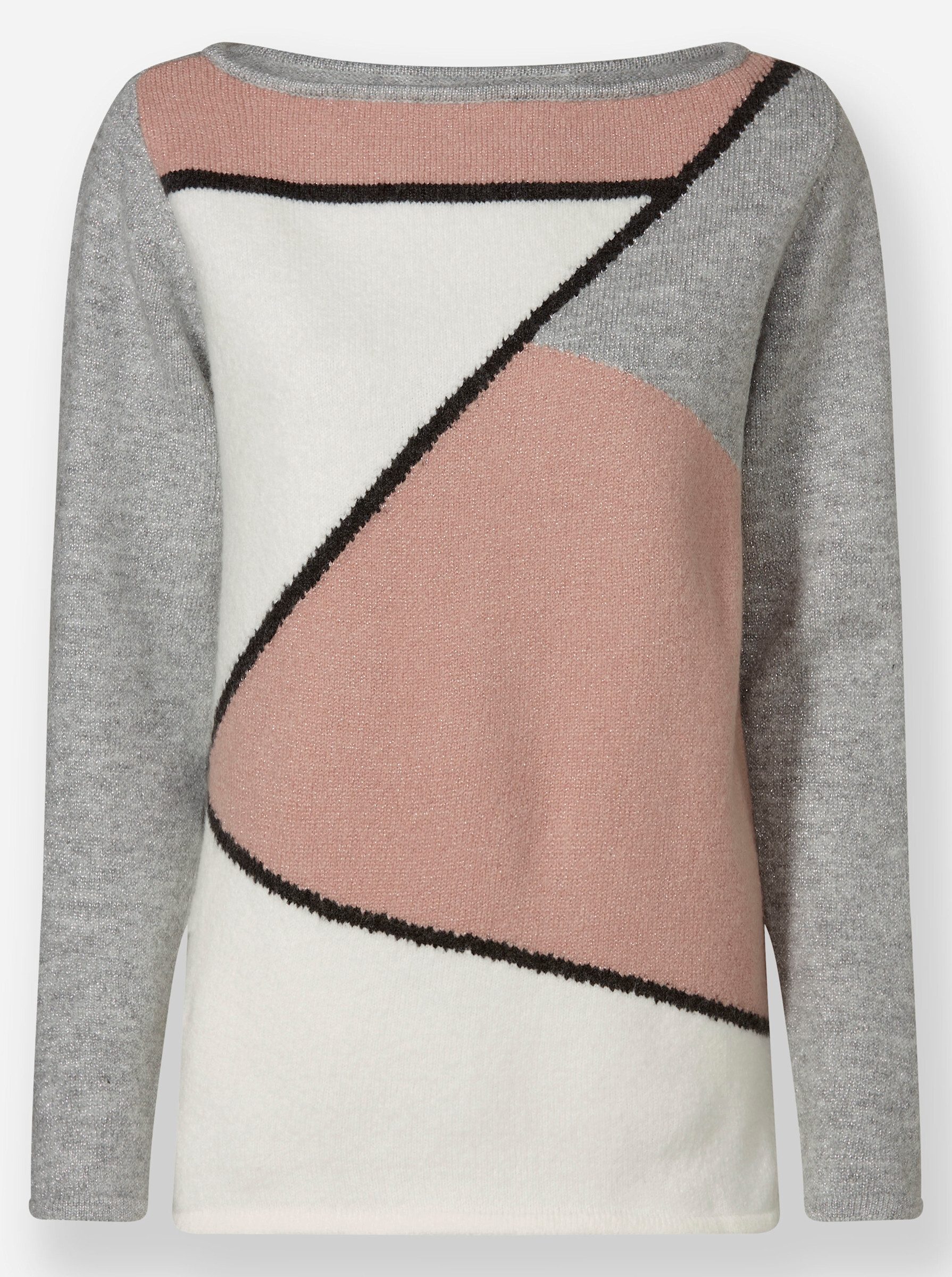 heine Strickpullover Pullover Langarm Effektgarn