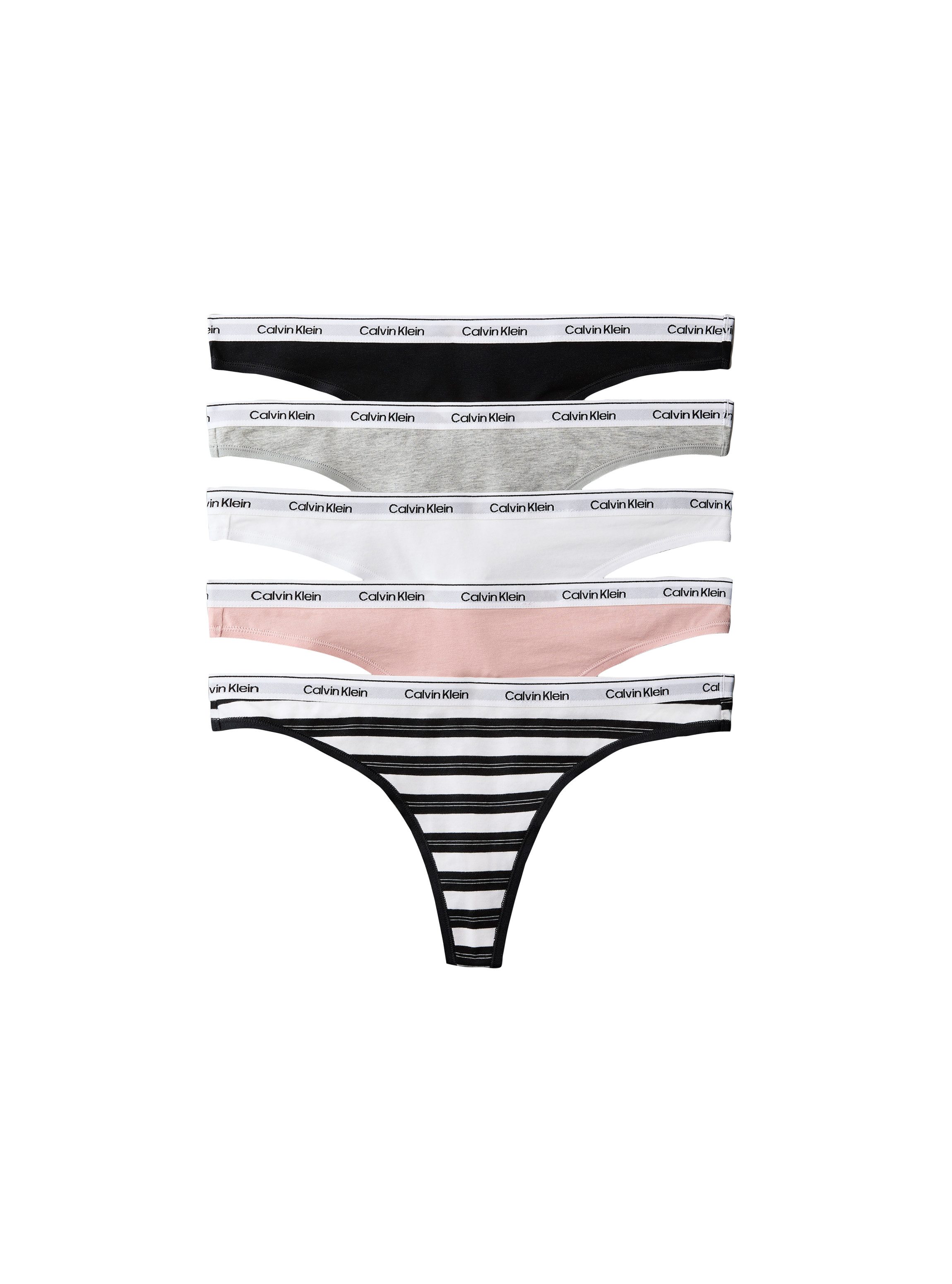 Calvin Klein Underwear Tanga THONG 5 PK (Packung) Körpernahe Passform