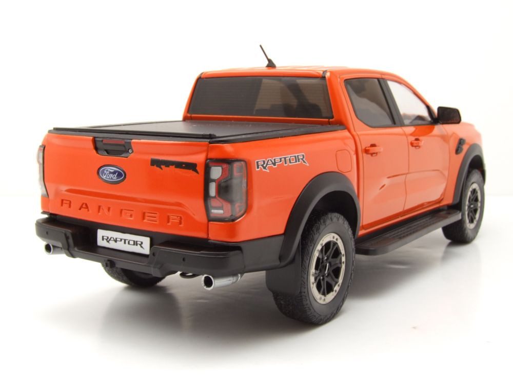 MCG Modellauto Ford Ranger Raptor Pick Up 2023 orange, Maßstab 1:18