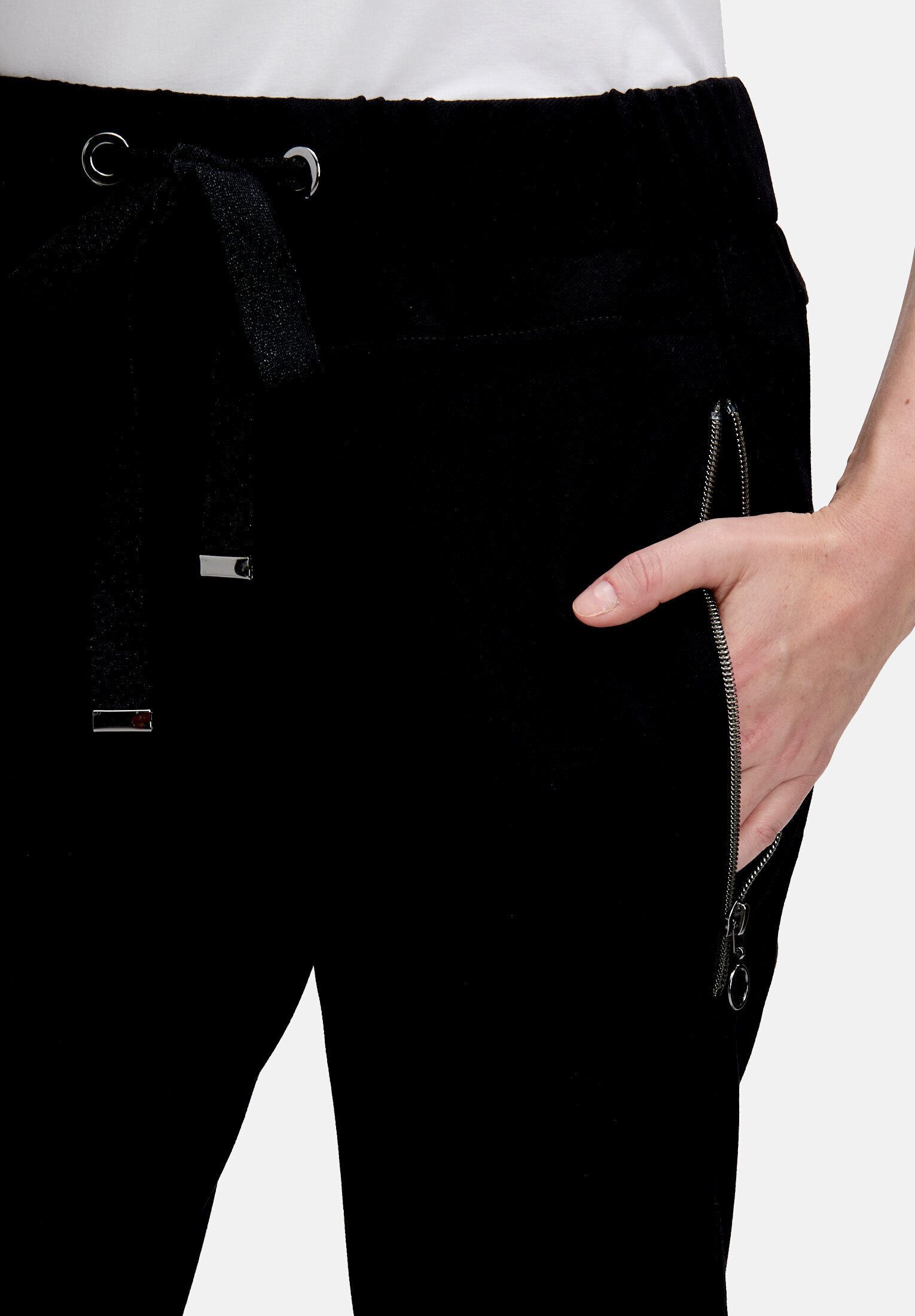 Cartoon Schlupfhose Damen mit Reißverschlusstaschen