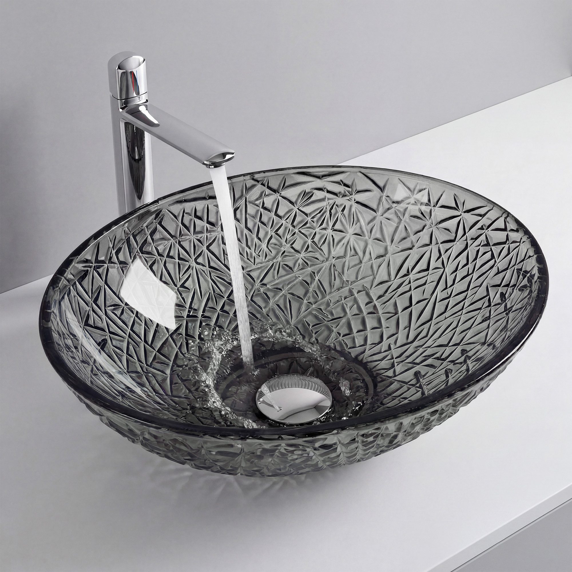 Mai & Mai Aufsatzwaschbecken Glaswaschbecken Glas Waschplatz Handwaschbecken Minerva05