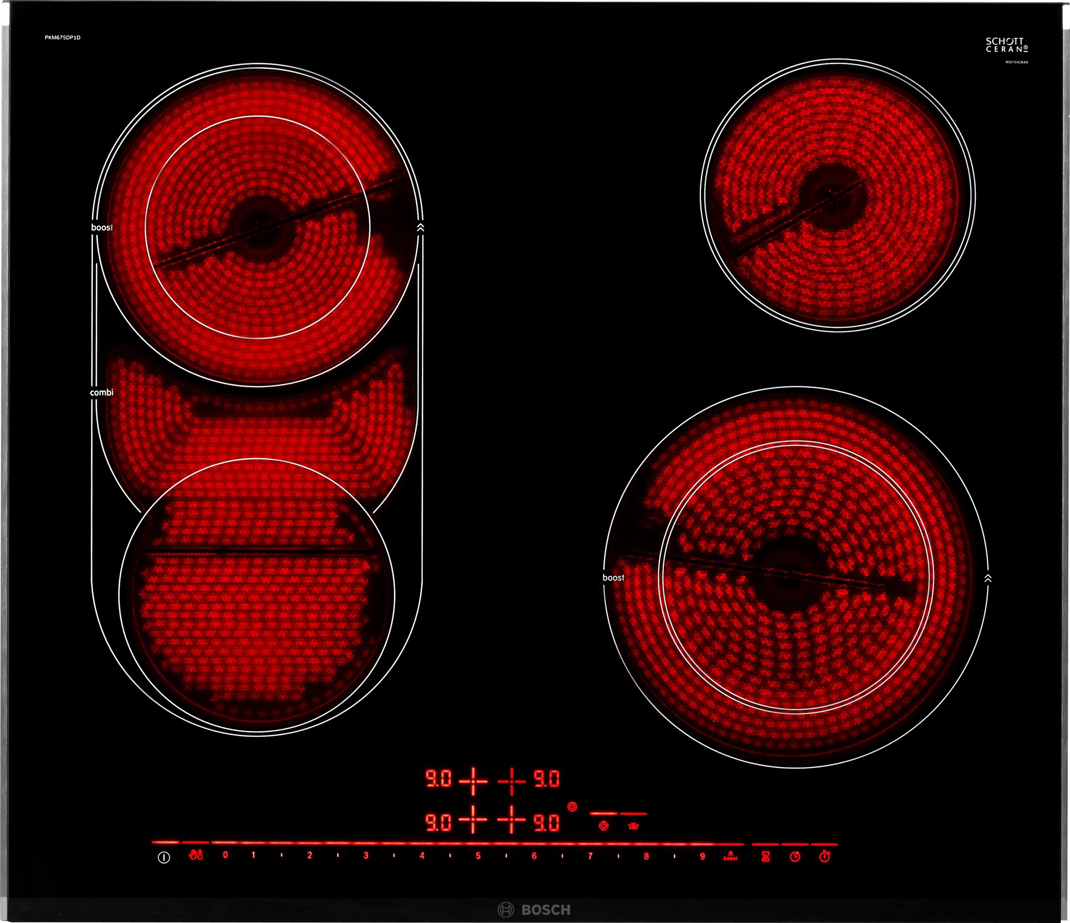 BOSCH Elektro-Kochfeld von SCHOTT CERAN® Serie 8 PKM675DP1D, mit Powerboost-Funktion