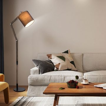 etc-shop LED Stehlampe, Leuchtmittel inklusive, Kaltweiß, Warmweiß, Neutralweiß, Tageslichtweiß, Farbwechsel, Smart Home Gelenk Steh Lampe Alexa beweglich Holz Leuchte