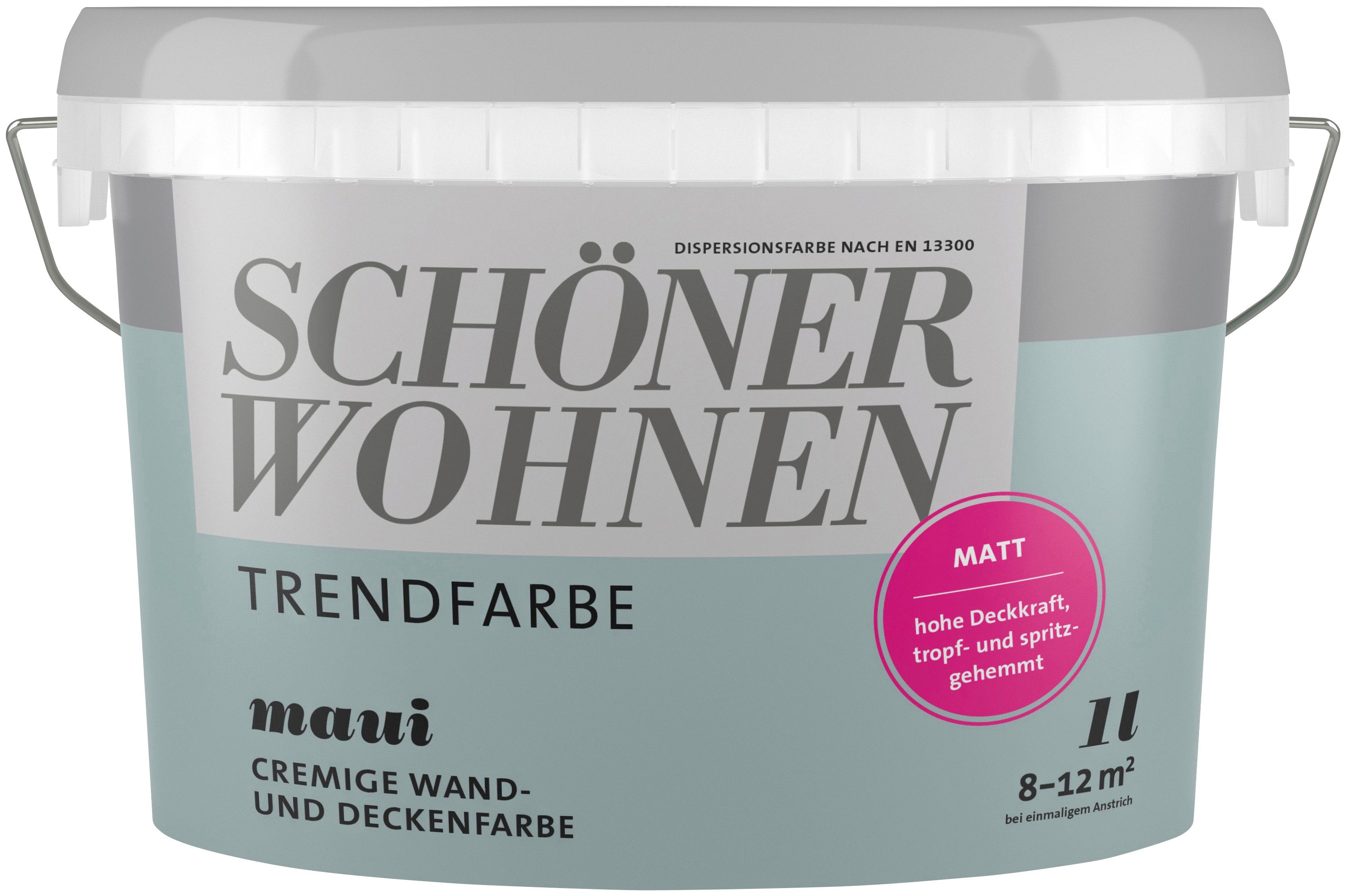 SCHÖNER WOHNEN FARBE Wand- und Deckenfarbe TRENDFARBE, hochdeckend, für Allergiker geeignet