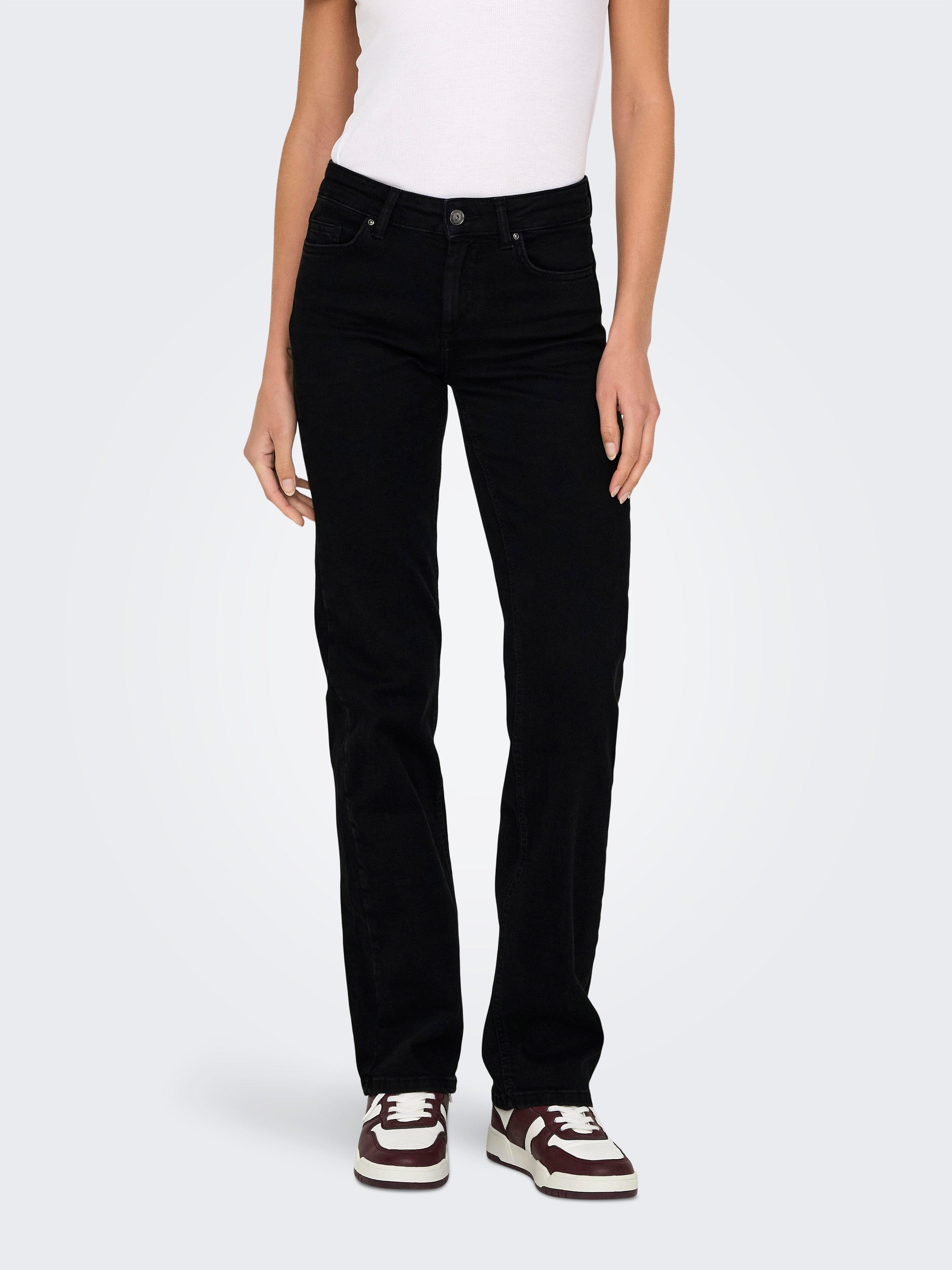 Straight-Jeans ONLBLUSH MID STRAIGHT DNM REA2343 NOOS