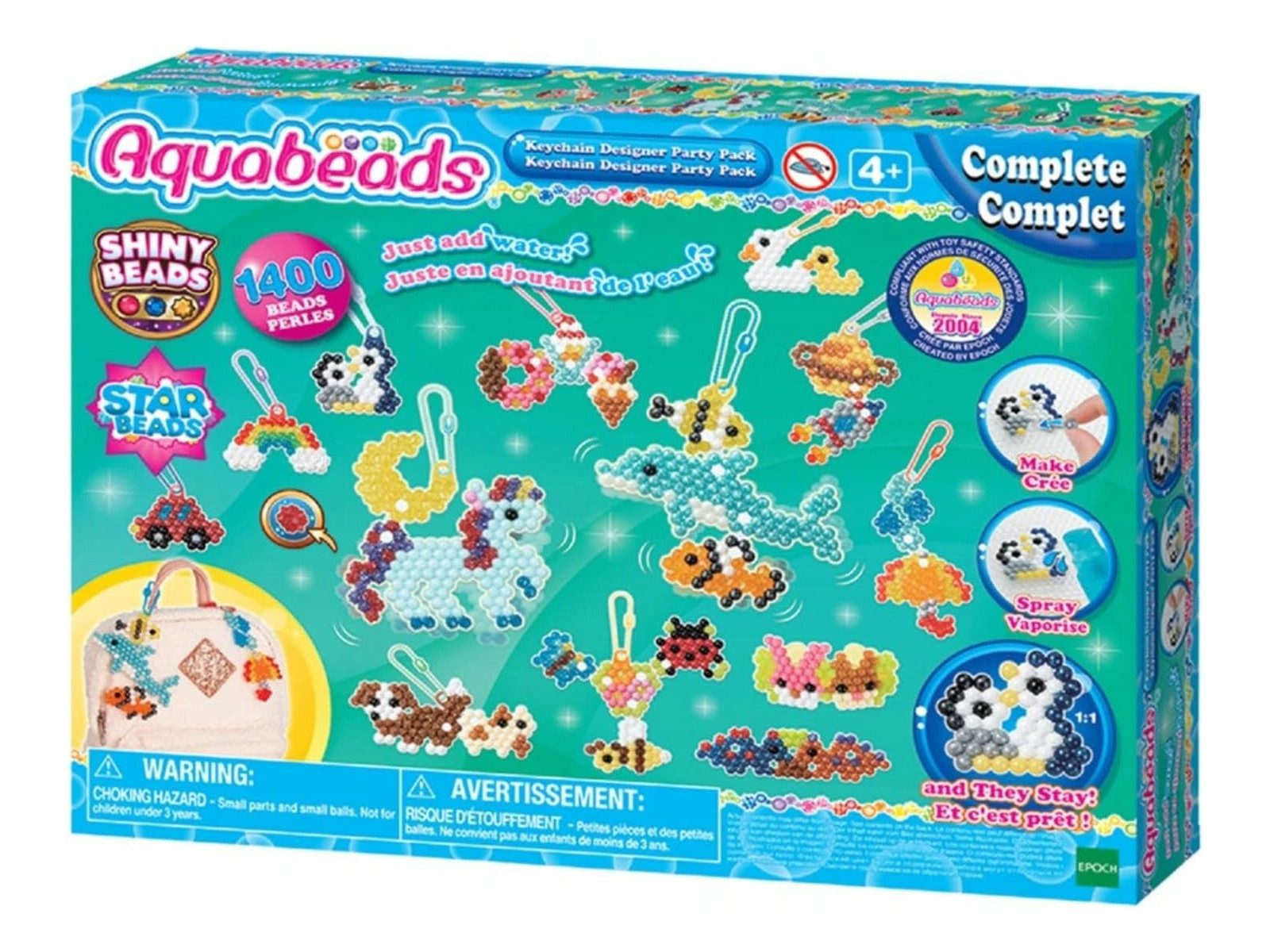 EPOCH Games Spiel Aquabeads Bastelset Schlüsselanhänger