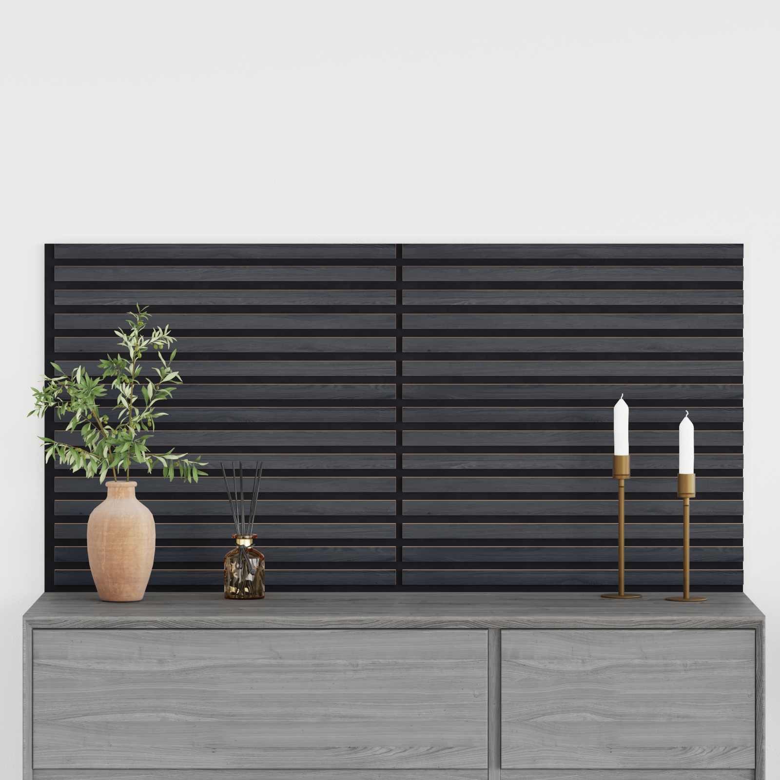 vidaXL Wandpaneel Wandpaneele 2 pcs Anthrazit 60,5 x 60 cm, (2-tlg)