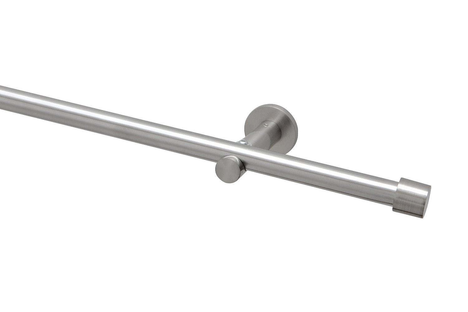 Garduna Gardinenstange Zusatzträger 16mm, Edelstahl-Optik, 1-läufig, günstig online kaufen
