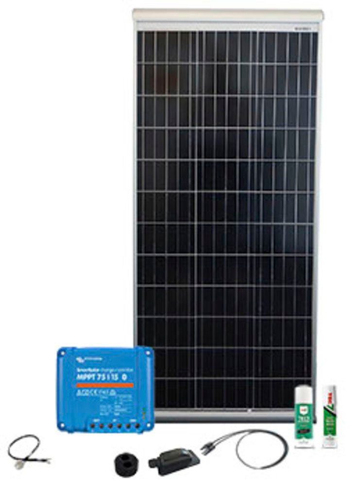 Phaesun Solaranlage Caravan SMS15 W, 120 (Komplett-Set) 120 W, Camp Aero Kit, Base MPPT Monokristallin