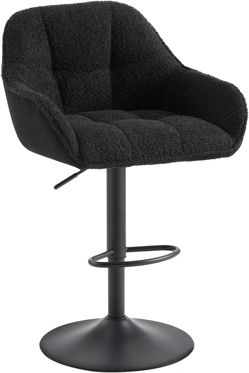 Woltu Barhocker (1 St), höhenverstellbar drehbar, Chenille Cord Metall günstig online kaufen