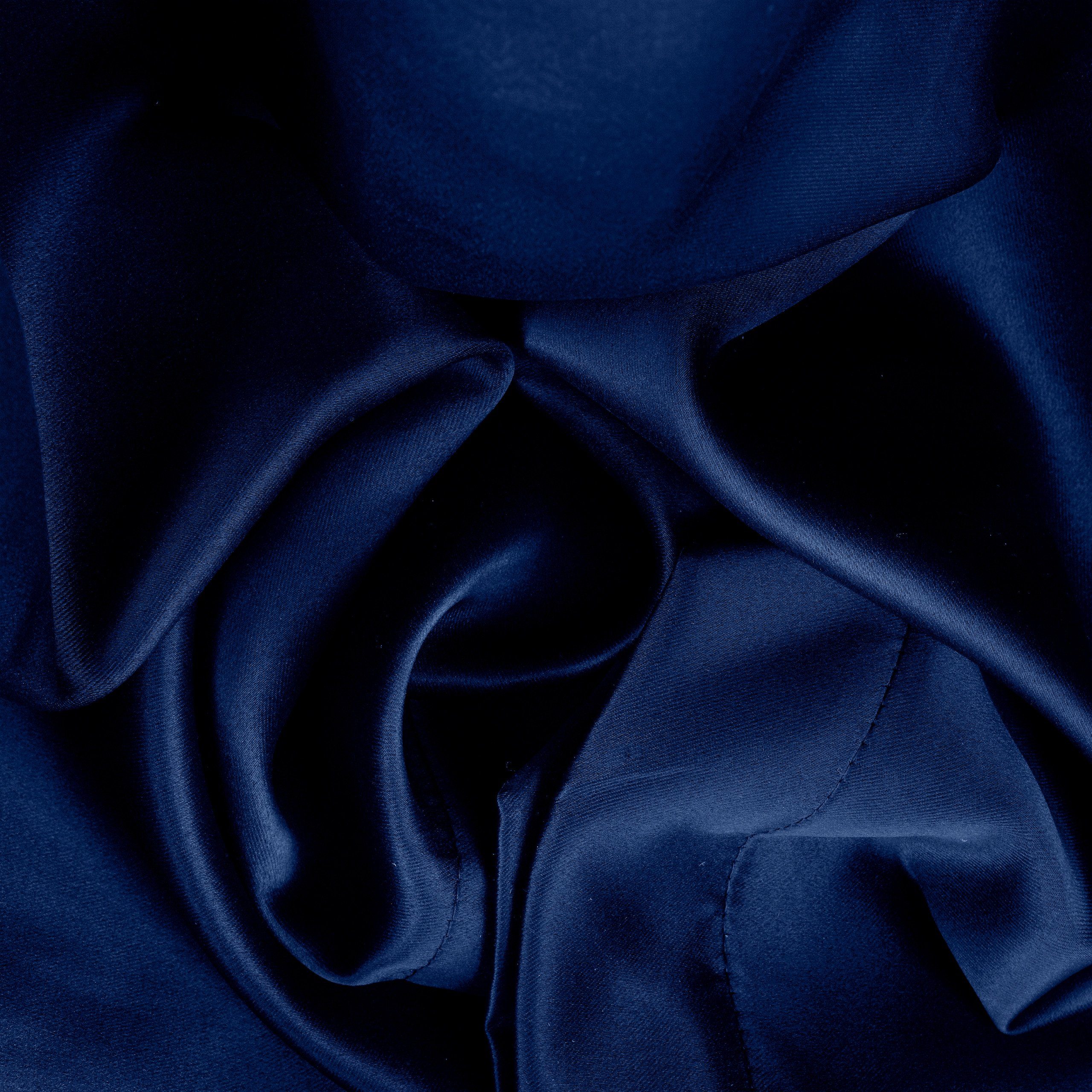 Verdunkelungsvorhang 4 x mit Ösen relaxdays Verdunklungsvorhang blau