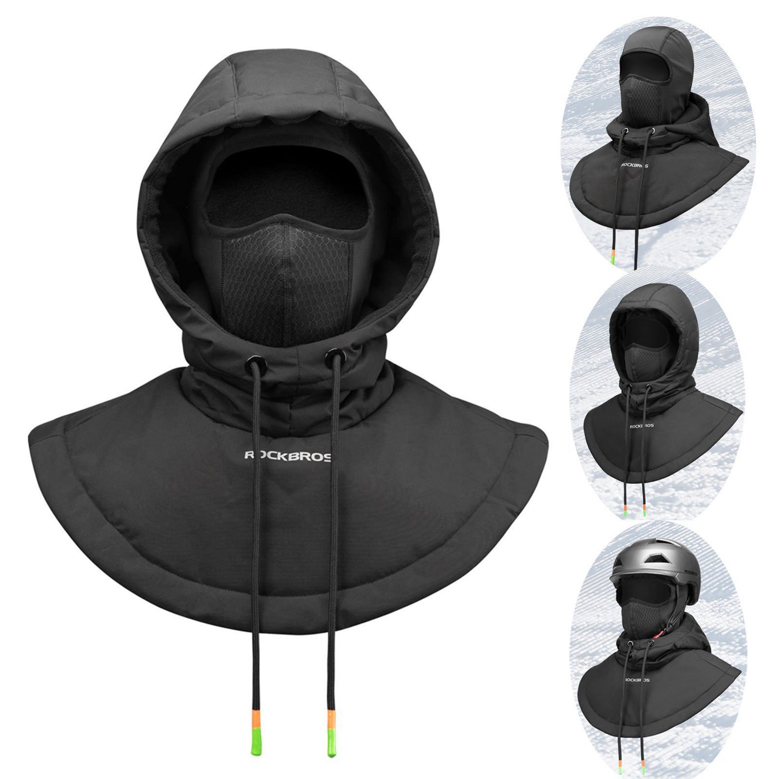 ROCKBROS Sturmhaube Gesichtshaube Sport Wintermütze Warm Winddicht (Balacla günstig online kaufen