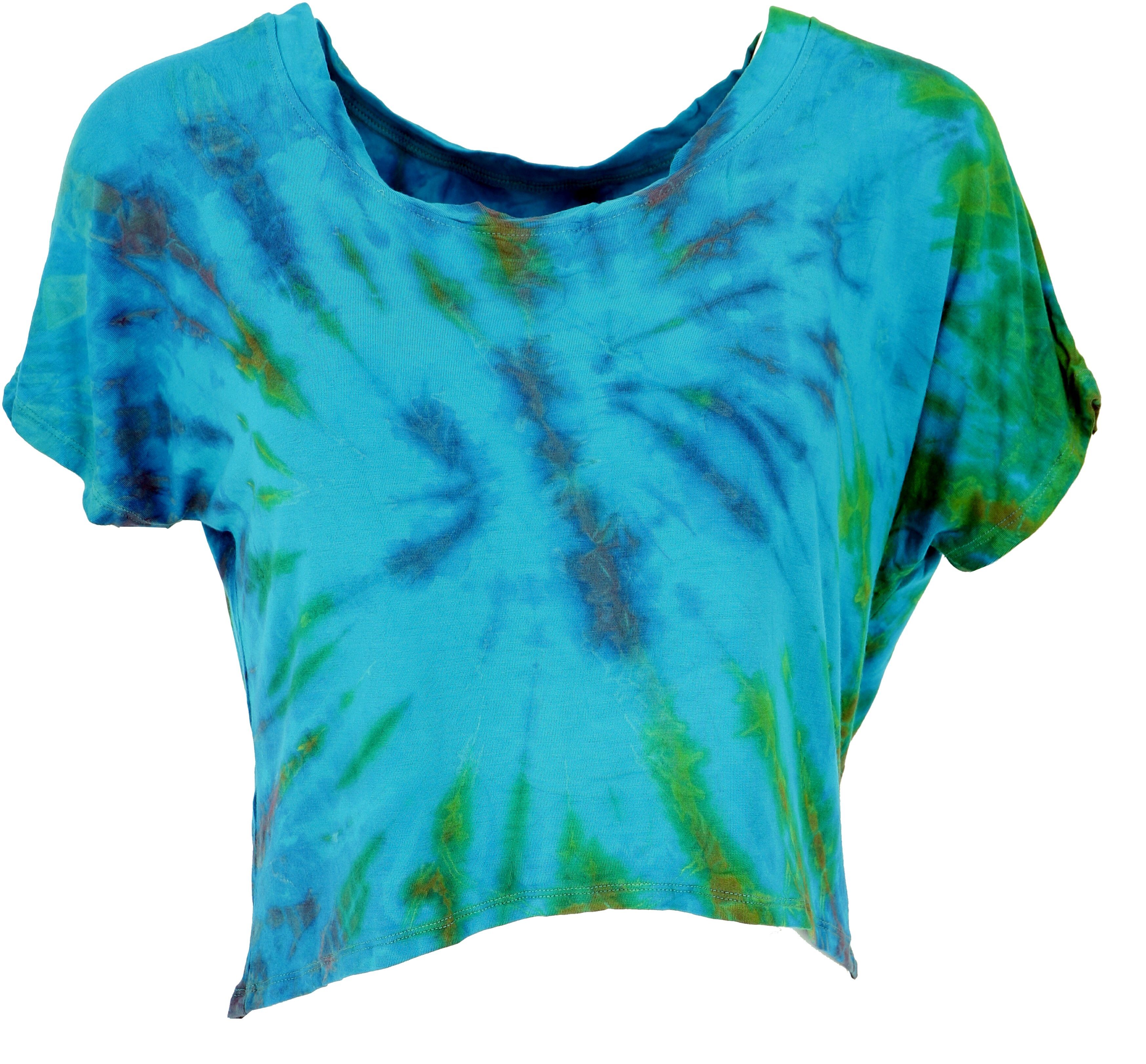 Guru-Shop T-Shirt Batik Hippie T-Shirt, Unikat Kurztop, Yogatop -.. Ethno S günstig online kaufen