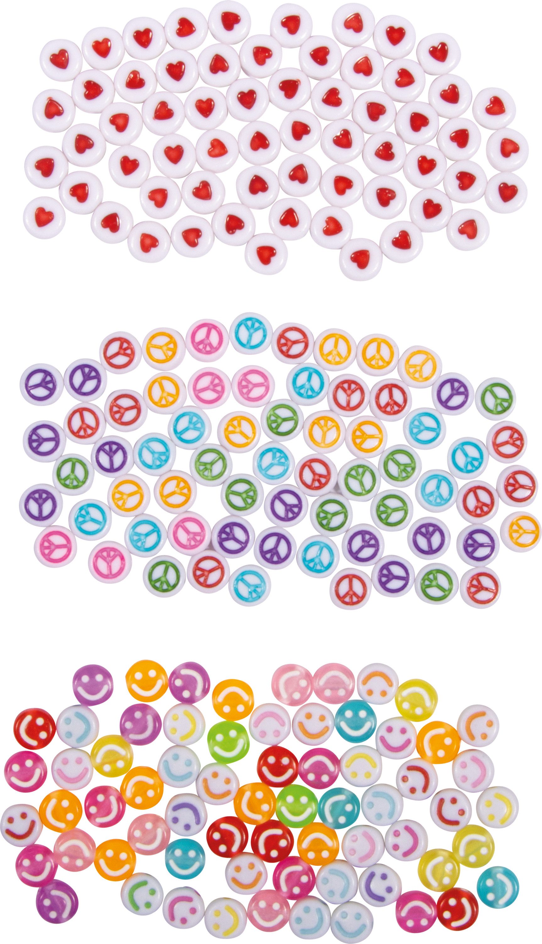 Rayher Bastelperlen Perlen-Mix Happy, 25 g