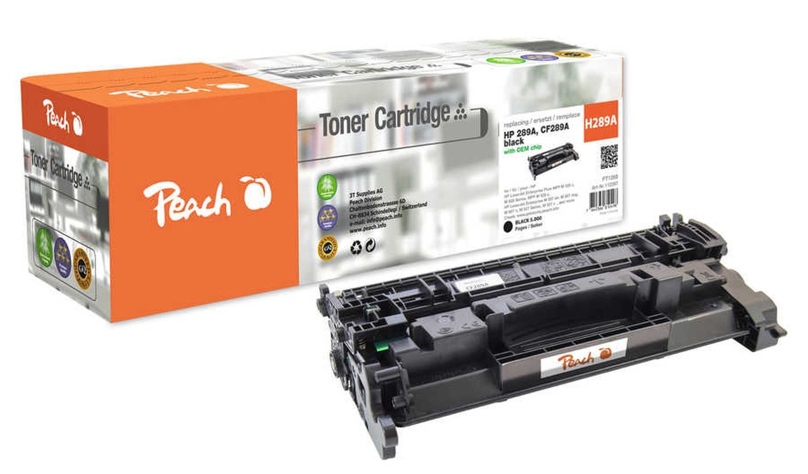 Peach Tonerpatrone PT1269 Tonerkartusche 1 Stück(e) Kompatibel Schwarz