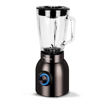 TurboTronic by Z-Line Standmixer JUMBO JUICEBEAR, 1500 W, 1,5L Glasbehälter mit Fruchtfilter, BPA-frei, Smoothie Maker, Blender, Ice-Crusher