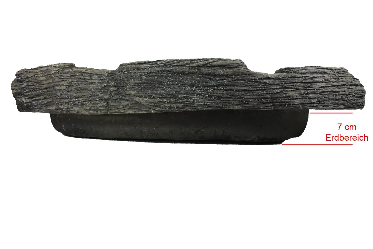 Arnusa prefabricated pond, small garden pond, pond basin in rock look, stream basin, WxLxH: 54x90x18 cm, 70 l, (1-piece), decorative basin, pond bowl for garden decoration, mini pond 90x54 cm