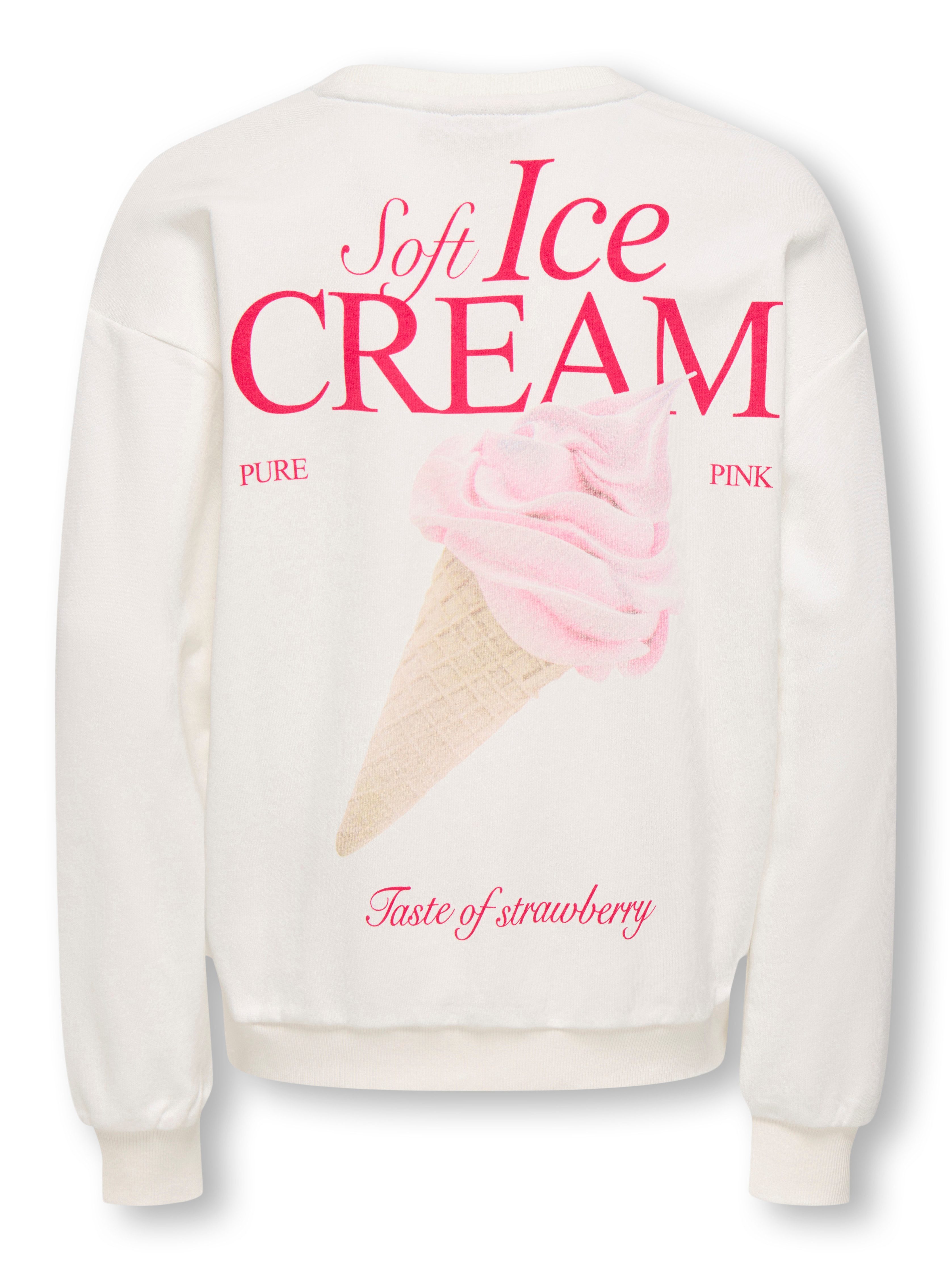 KIDS ONLY Sweatshirt KOGPHILEA LIFE L/S LOOSE UB VD SWT Baumwollmischung, regular fit