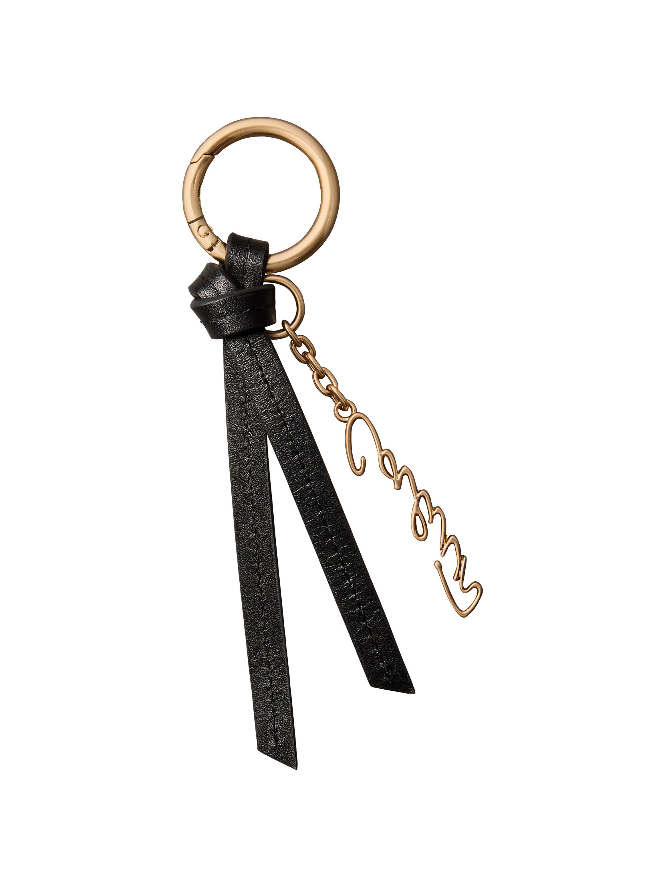 Calvin Klein Schlüsselanhänger SM SCRIPT LTHR TASSLE BAG CHARM, Taschenanhänger, Accessoires, Taschen Charm, Bag Charm mit Kette