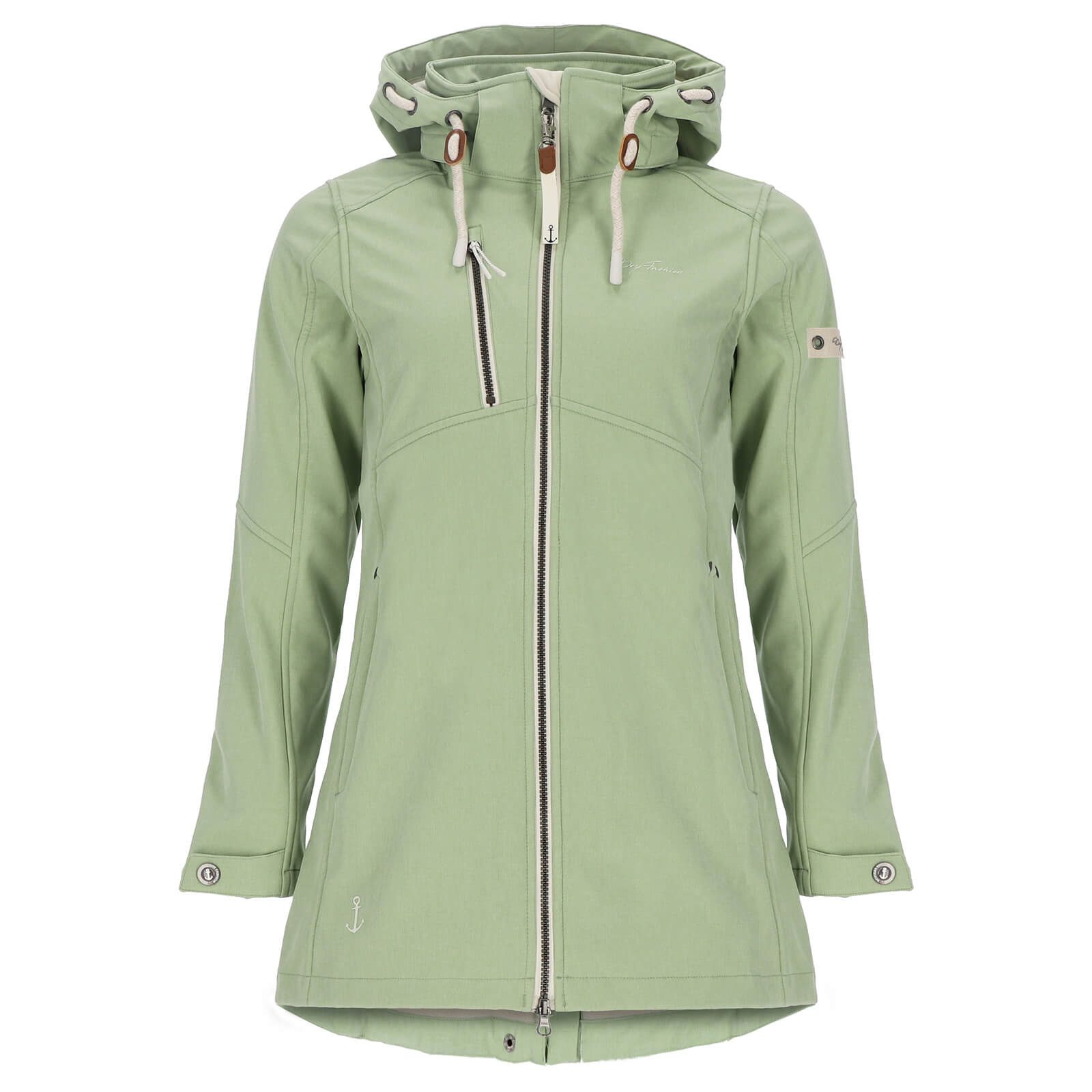 Dry Fashion Softshellmantel Damen Softshelljacke Büsum mit abnehmbarer Kapu günstig online kaufen