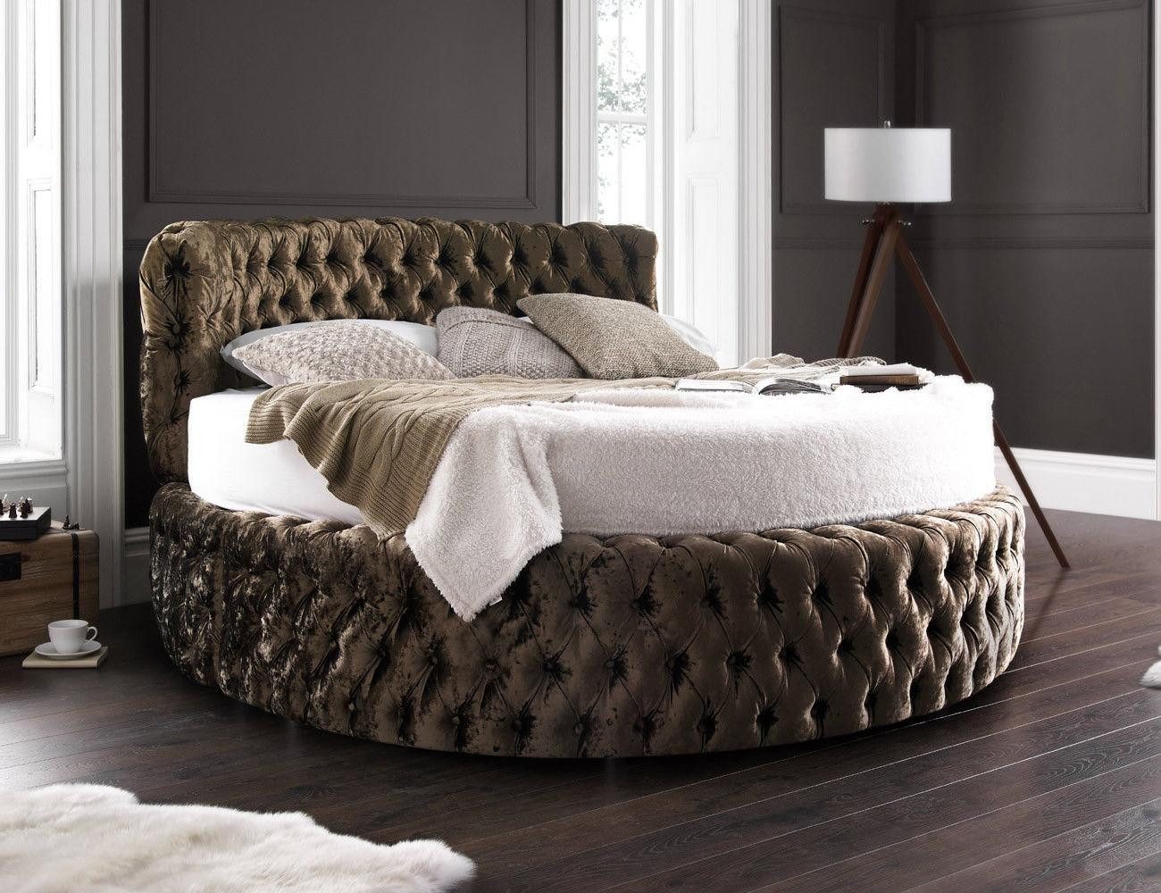 JVmoebel Rundbett Luxus Design Rundbett Rundes Bett Ehe Rund XXL Hotel Bett (1-tlg., Bett), Made in Europa