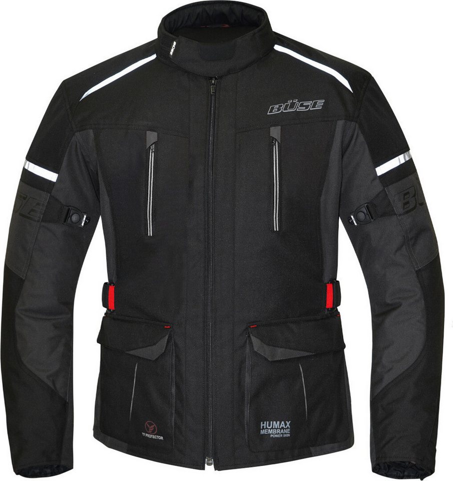 Büse Motorradjacke Rider wasserdichte Motorrad Textiljacke herausnehmbares Innenfutter,wasserdicht