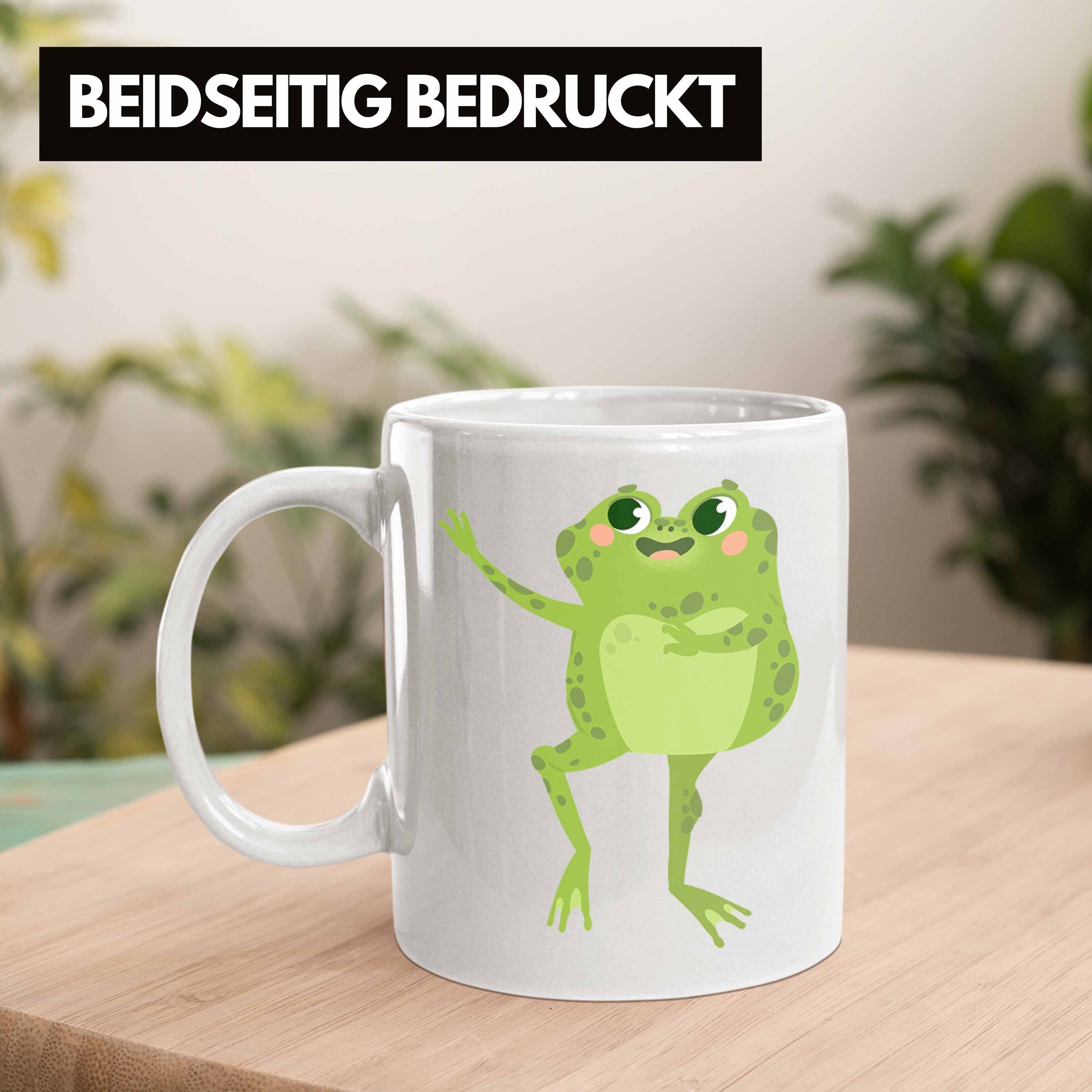 Geschenk Frosch Trendation Grafik Tasse Tasse Witzig Lustig Schwarz