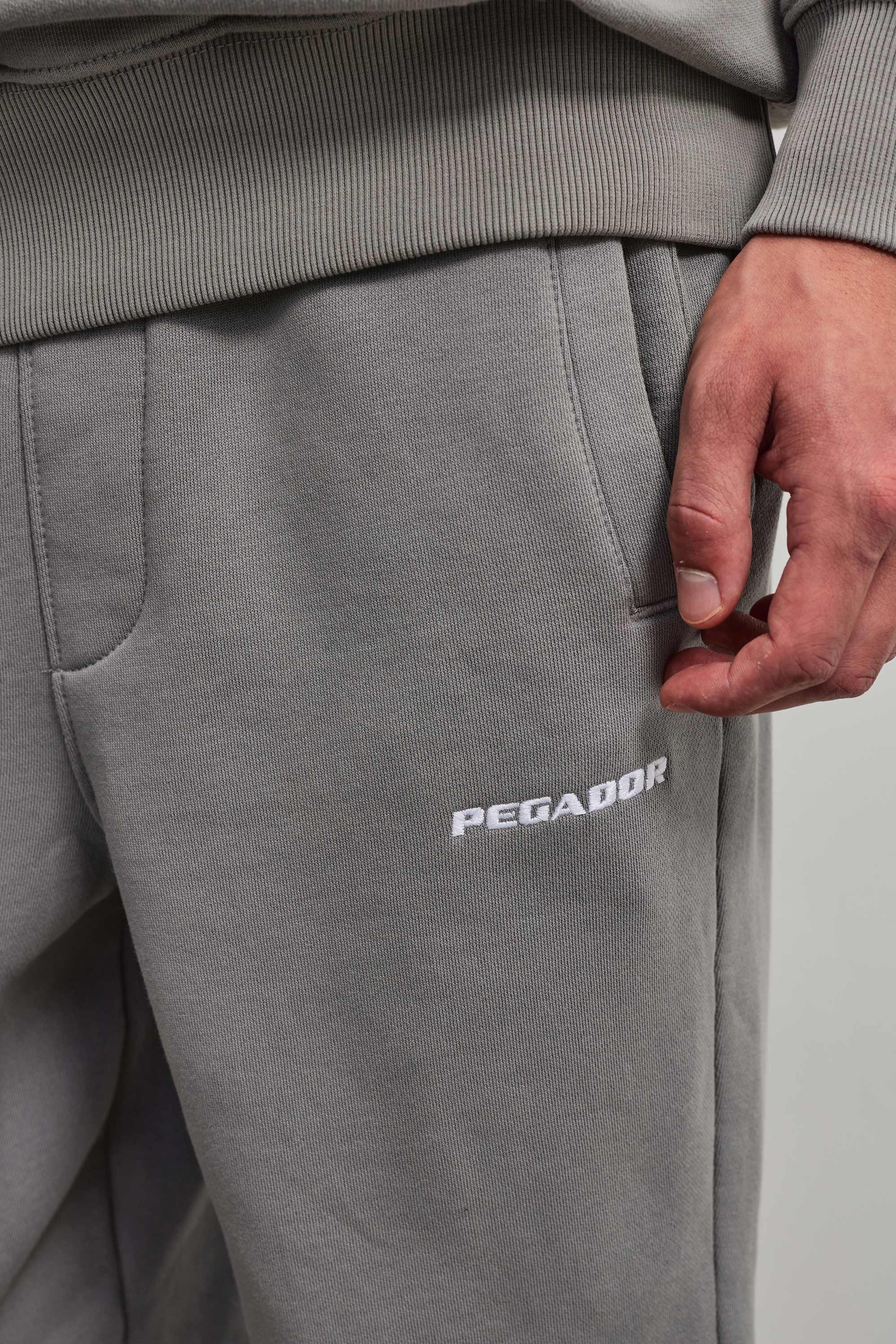 PEGADOR Sweathose Logo Wide Sweat Pants Baumwollmischung, weit – Bild 4 von 5
